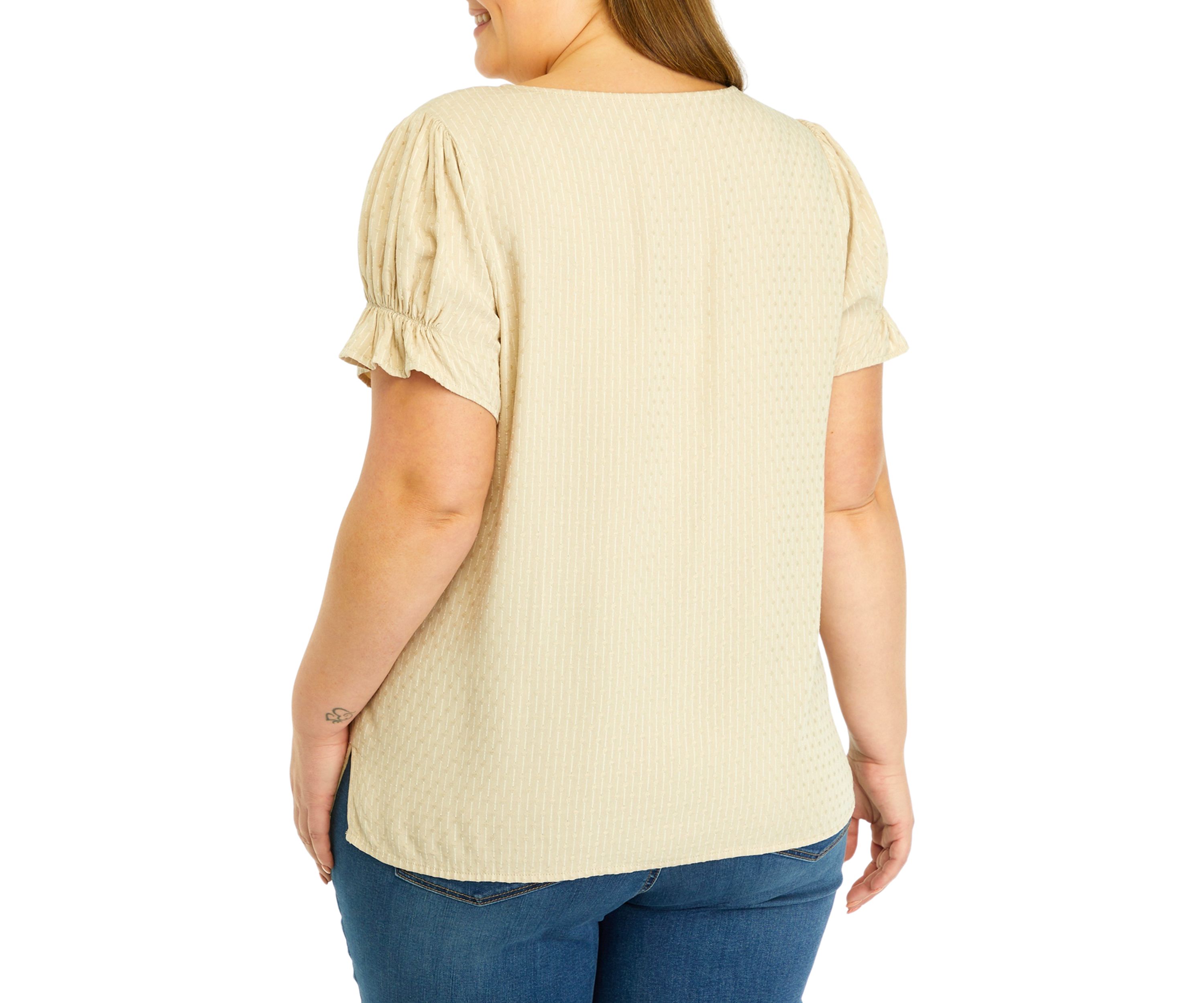 Plus Size Textured Top 