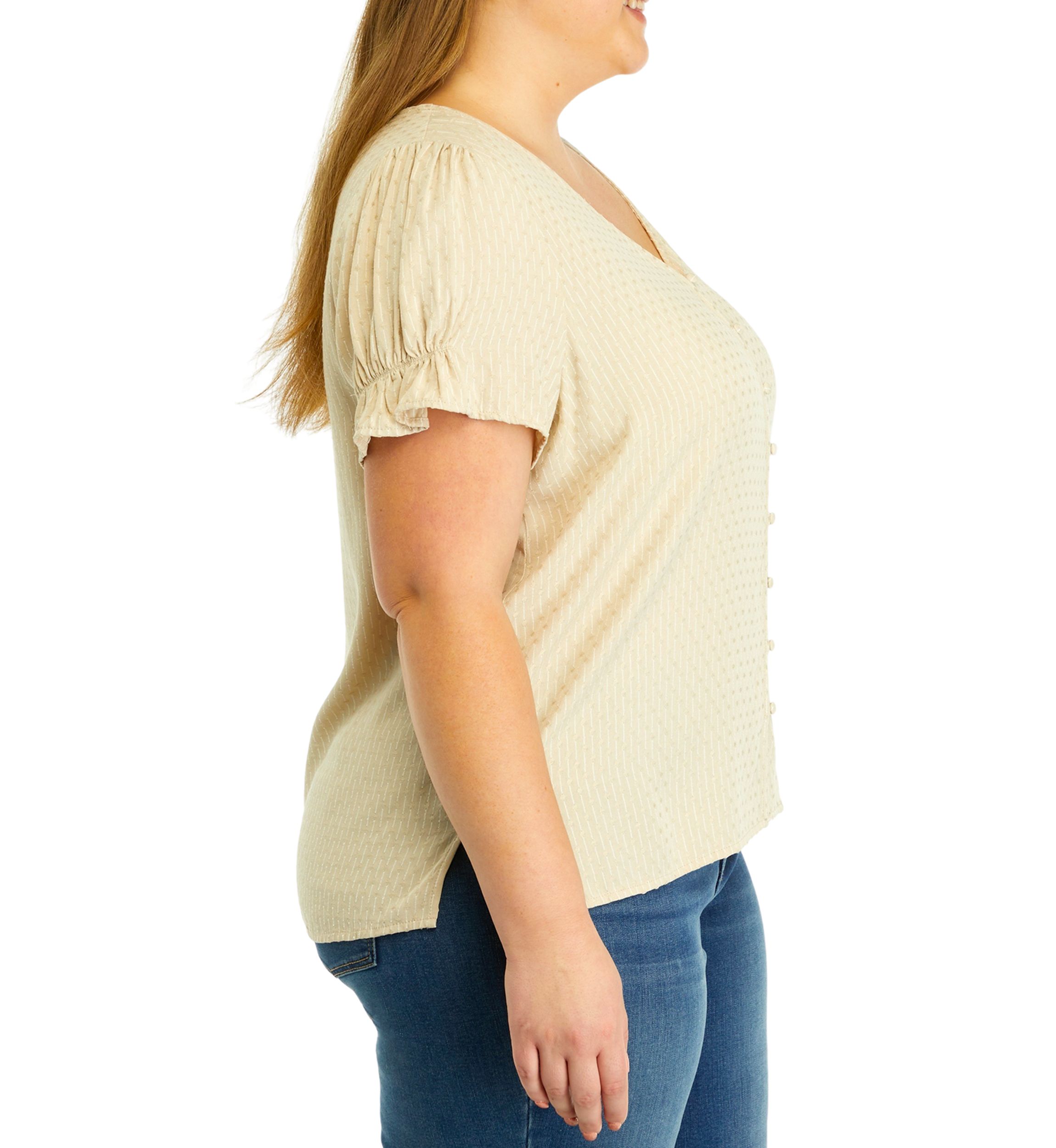Plus Size Textured Top 