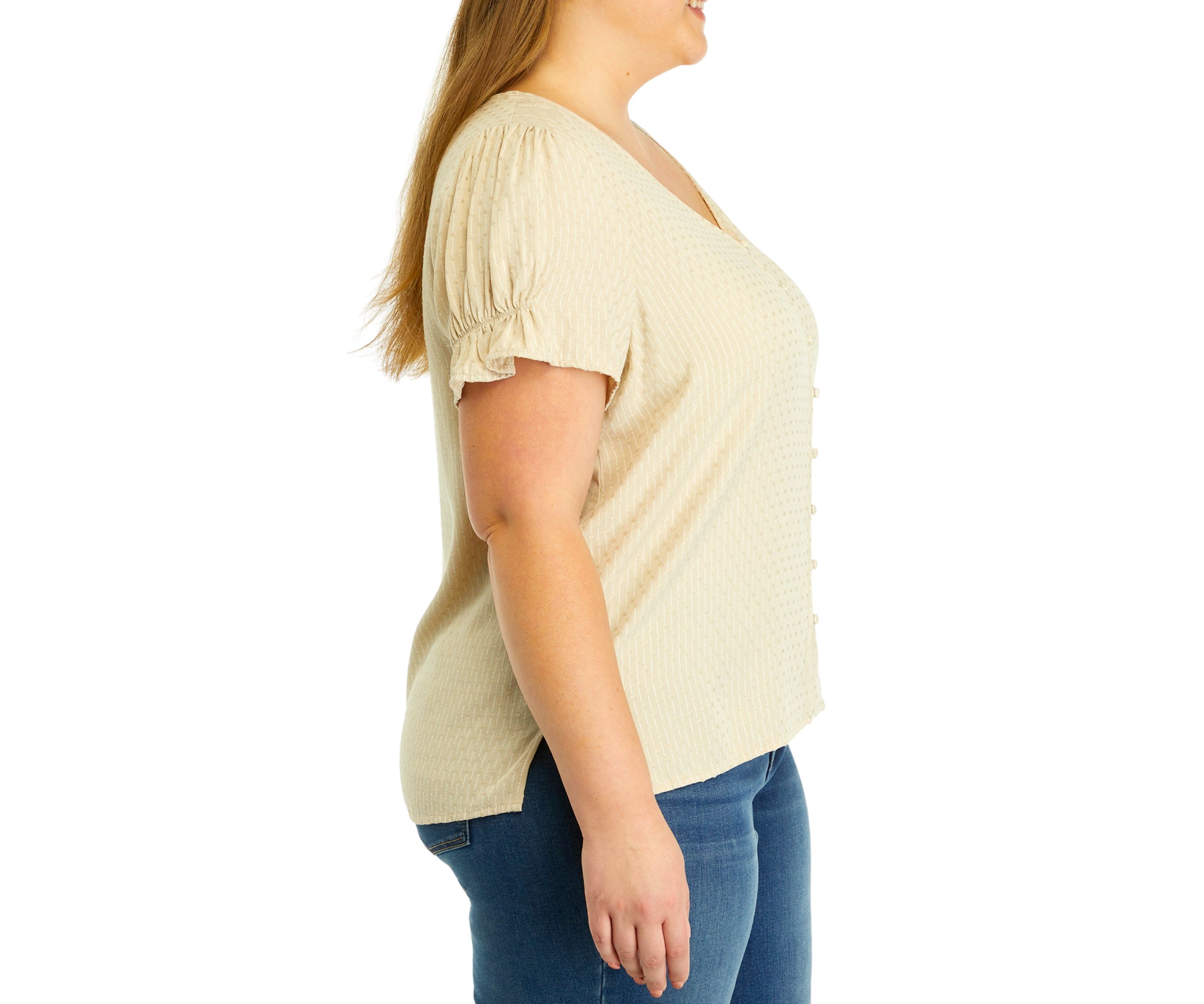 Plus Size Textured Top 