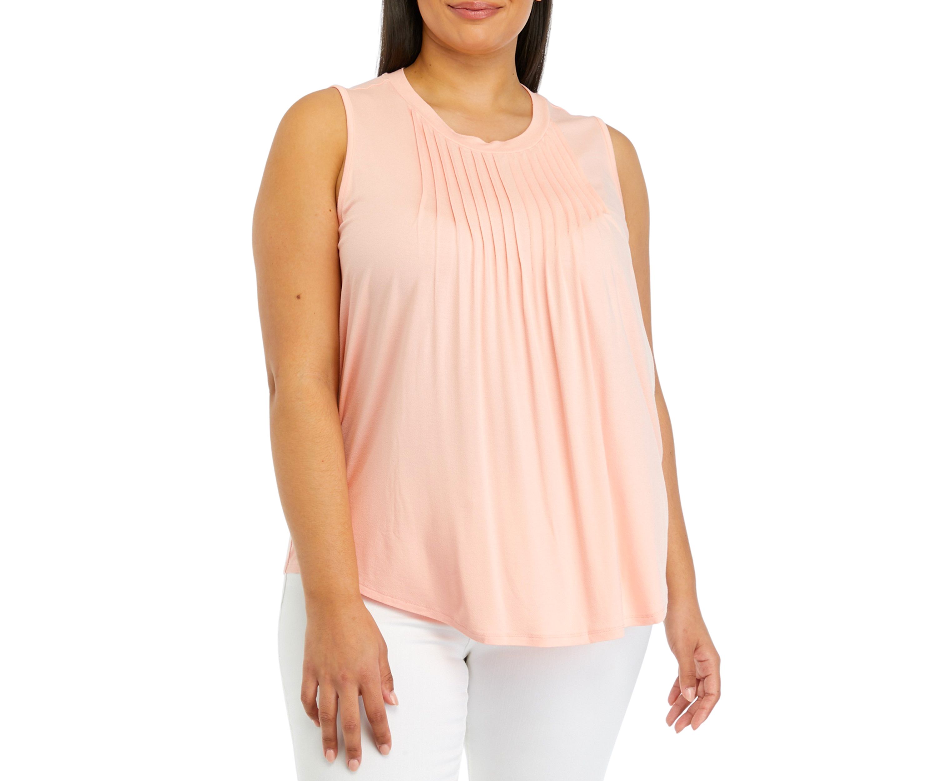 Plus Size Pintuck Tank Top