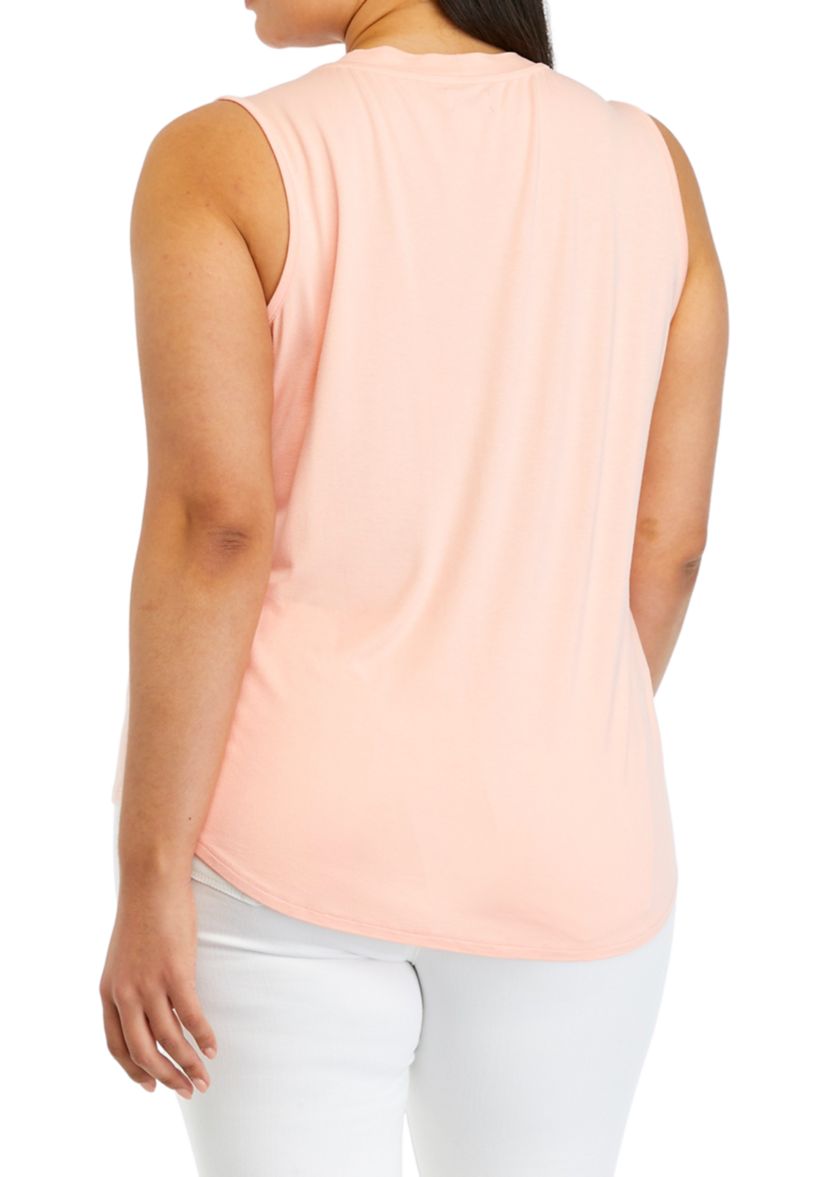 Plus Size Pintuck Tank Top