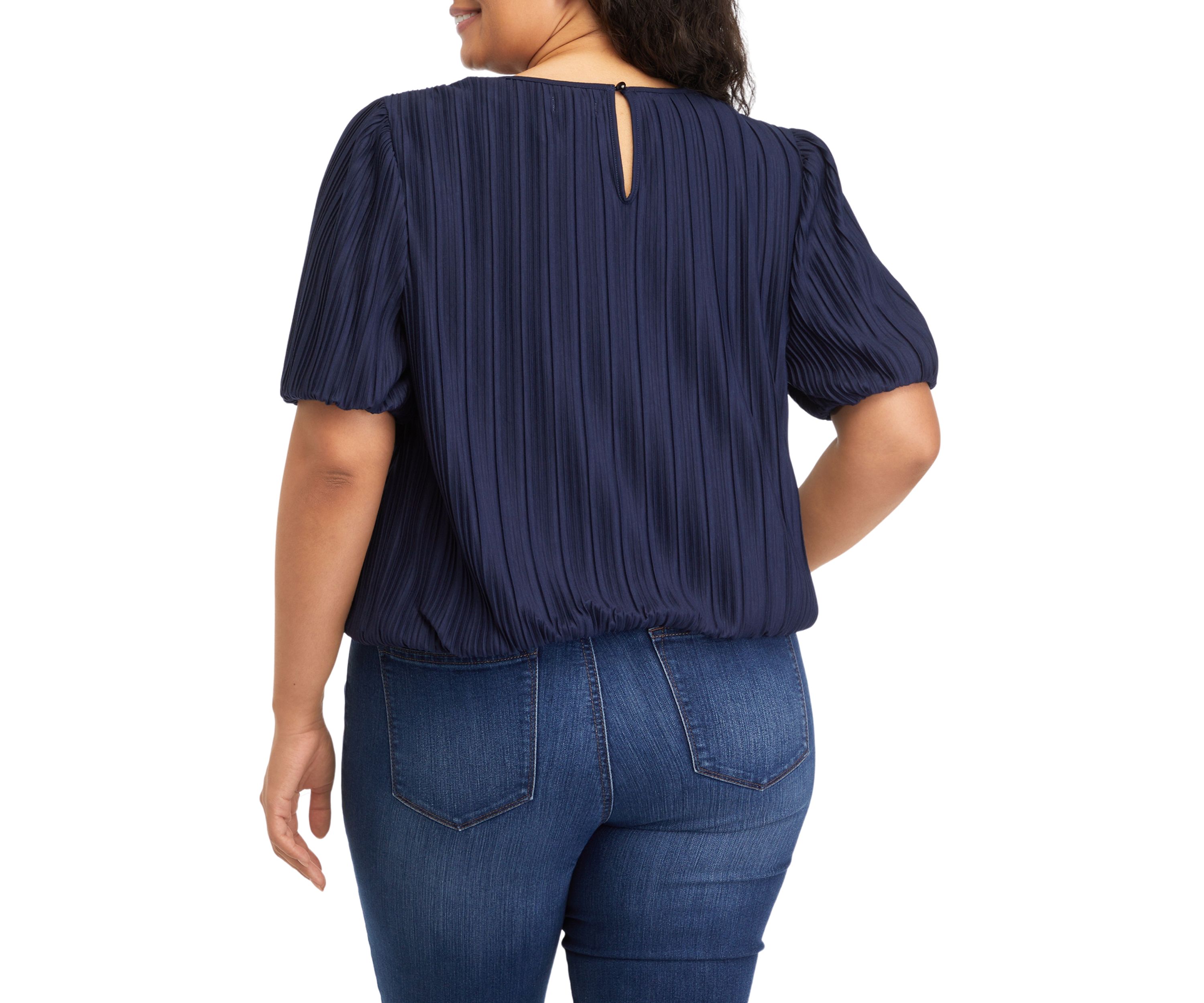 Plus Size Bubble Hem Top