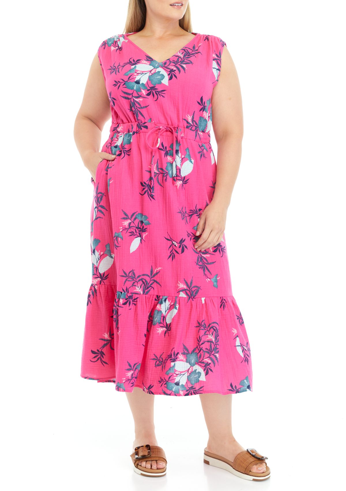 Plus Size Tiered Maxi Dress