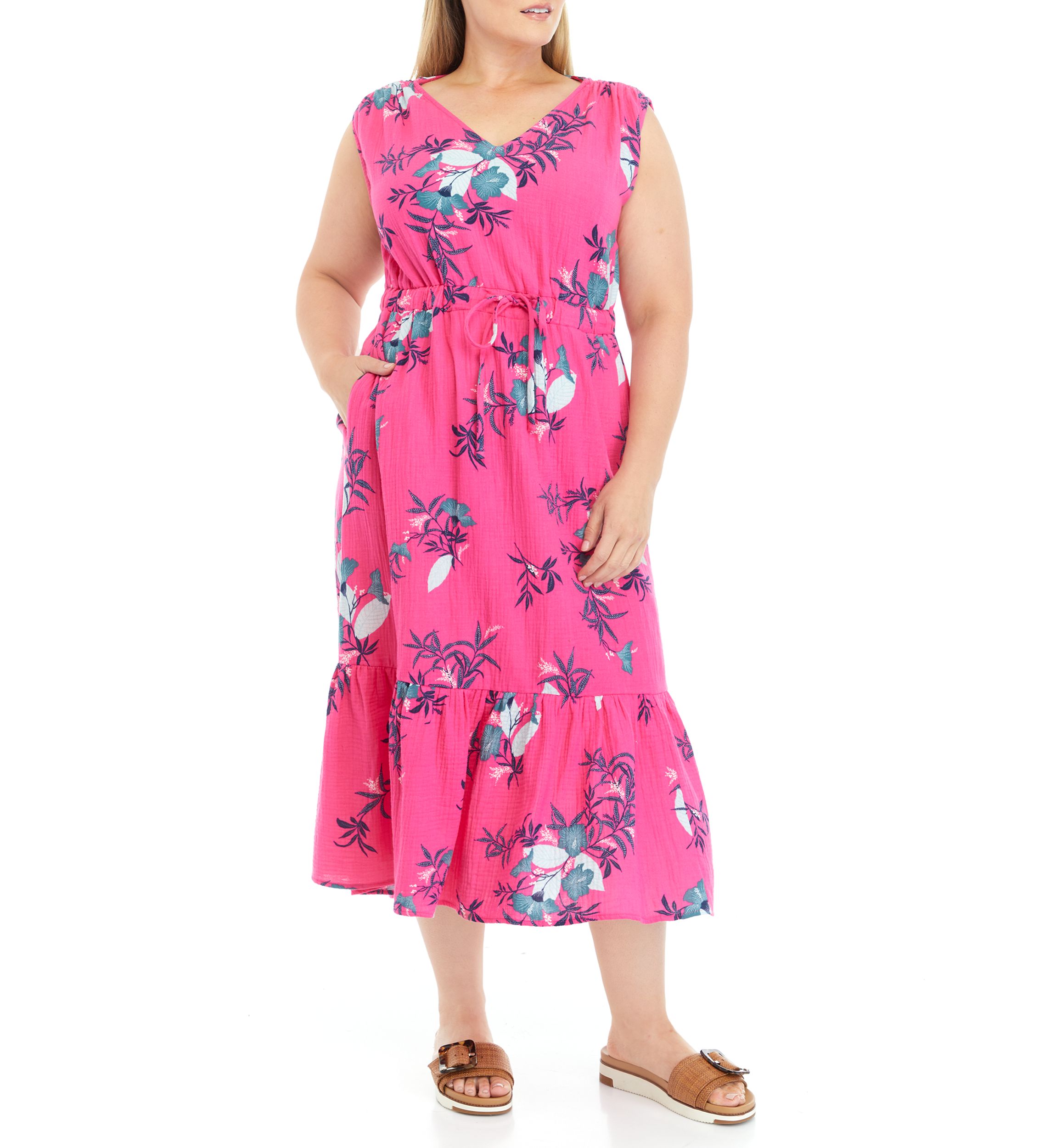 Plus Size Tiered Maxi Dress