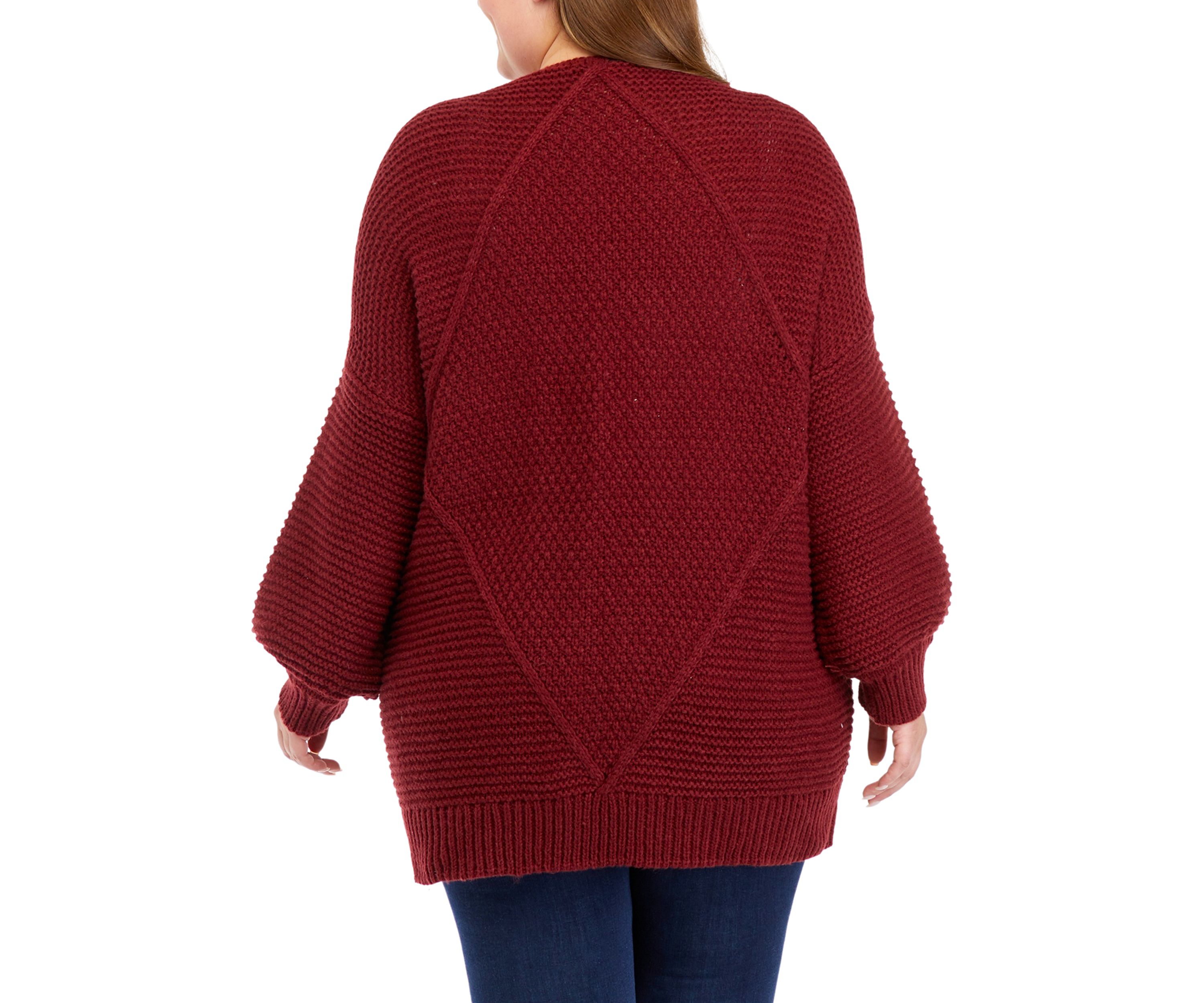 Plus Size Open Front Cardigan