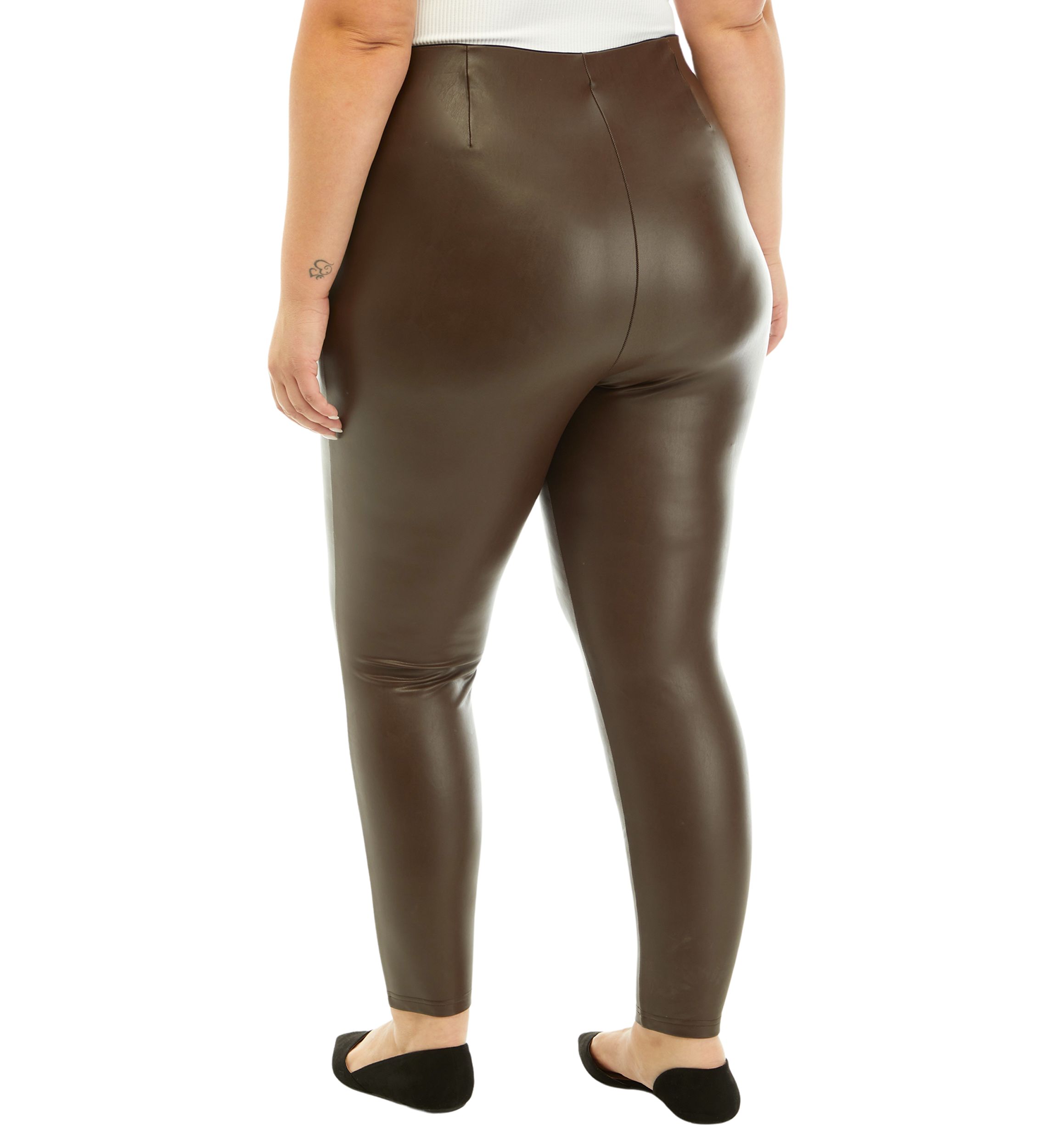 Plus Size Vegan Leather Pants