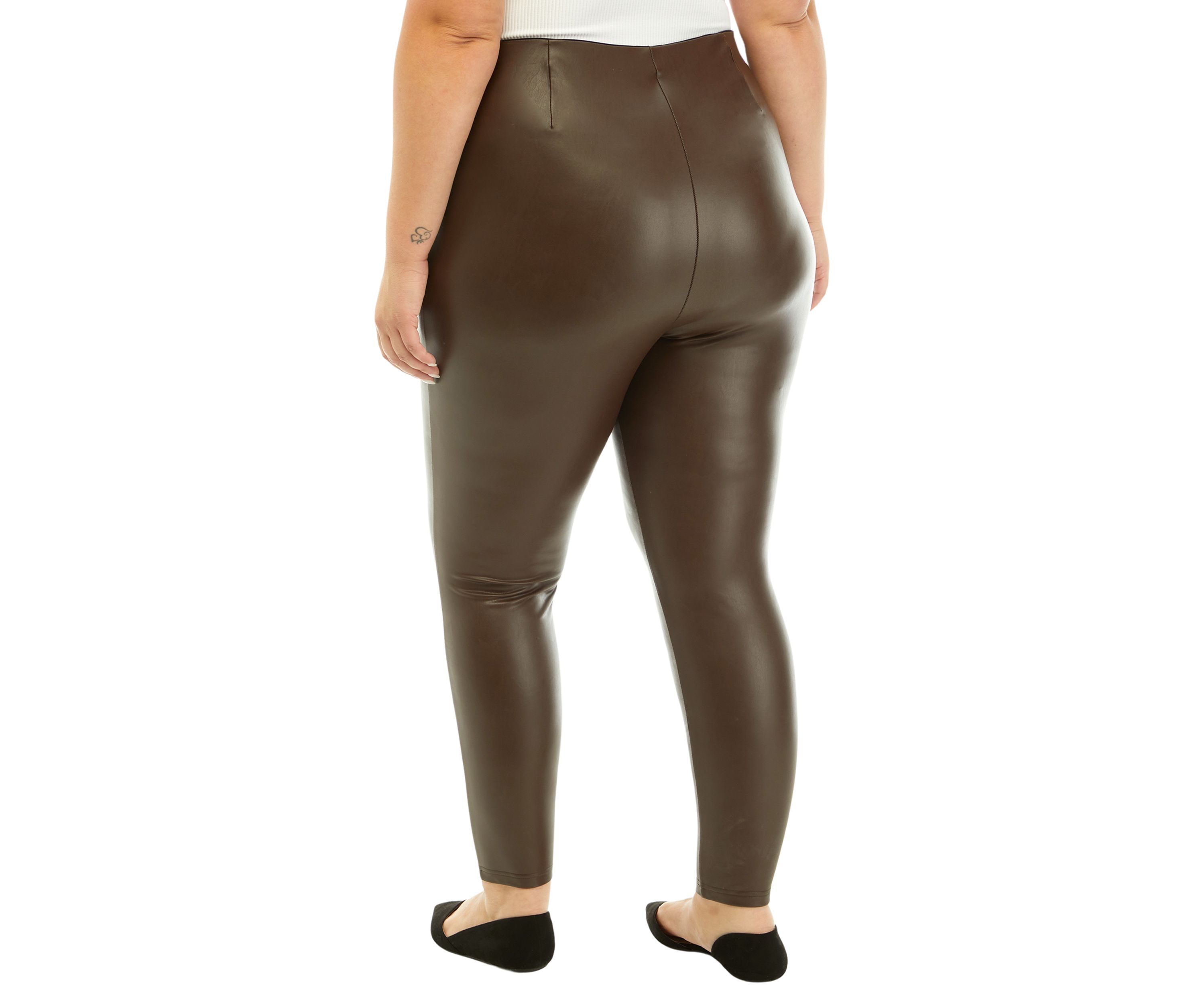 Plus Size Vegan Leather Pants