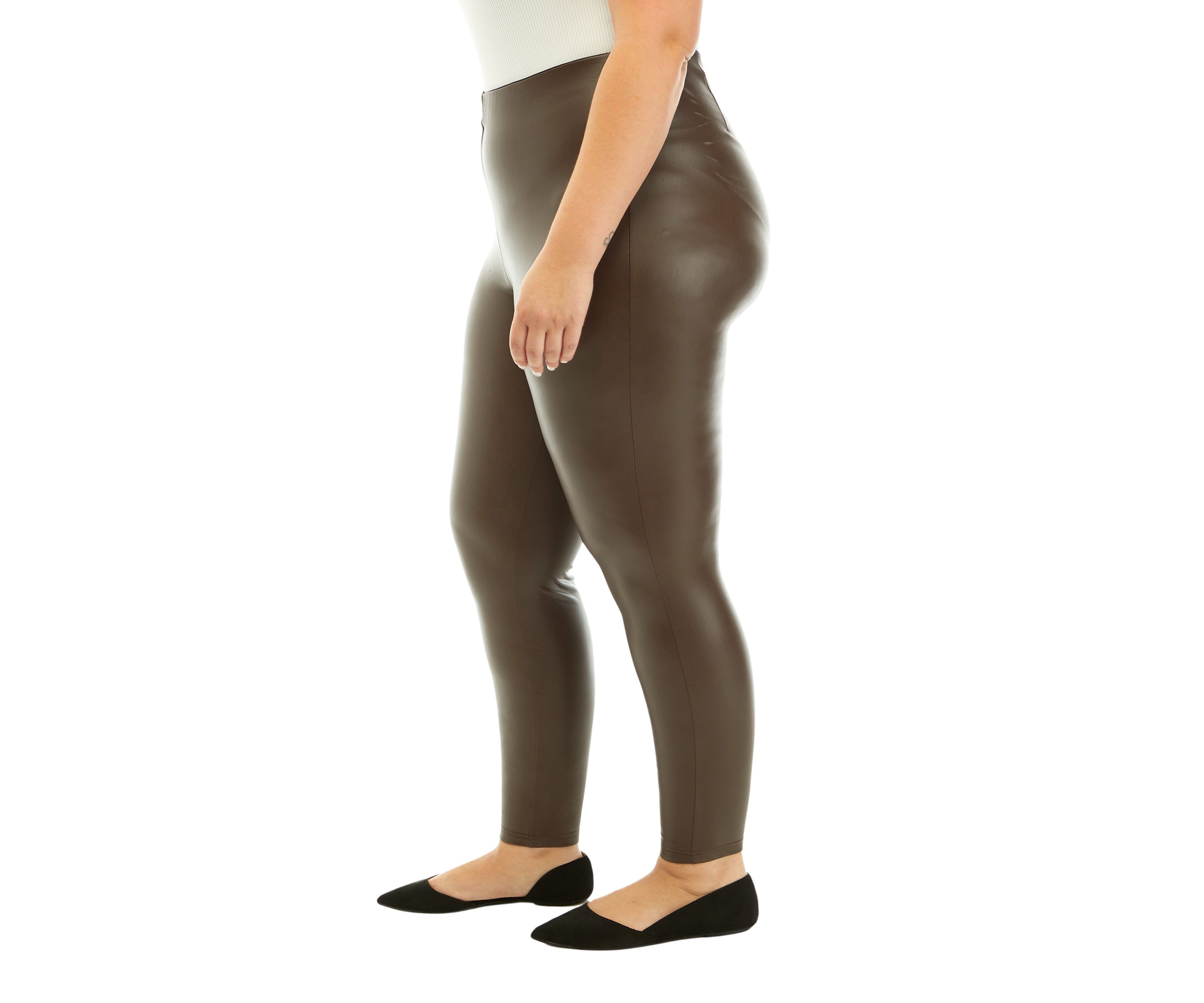 Plus Size Vegan Leather Pants