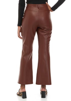 Women's Faux Leather Ankle Pants