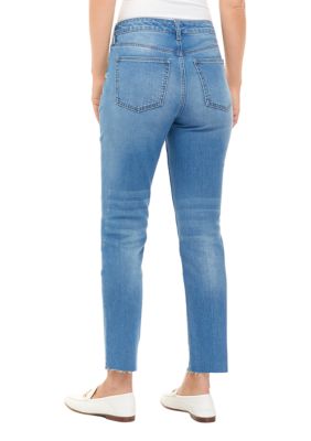 Women's High Rise Straight Leg Jeans