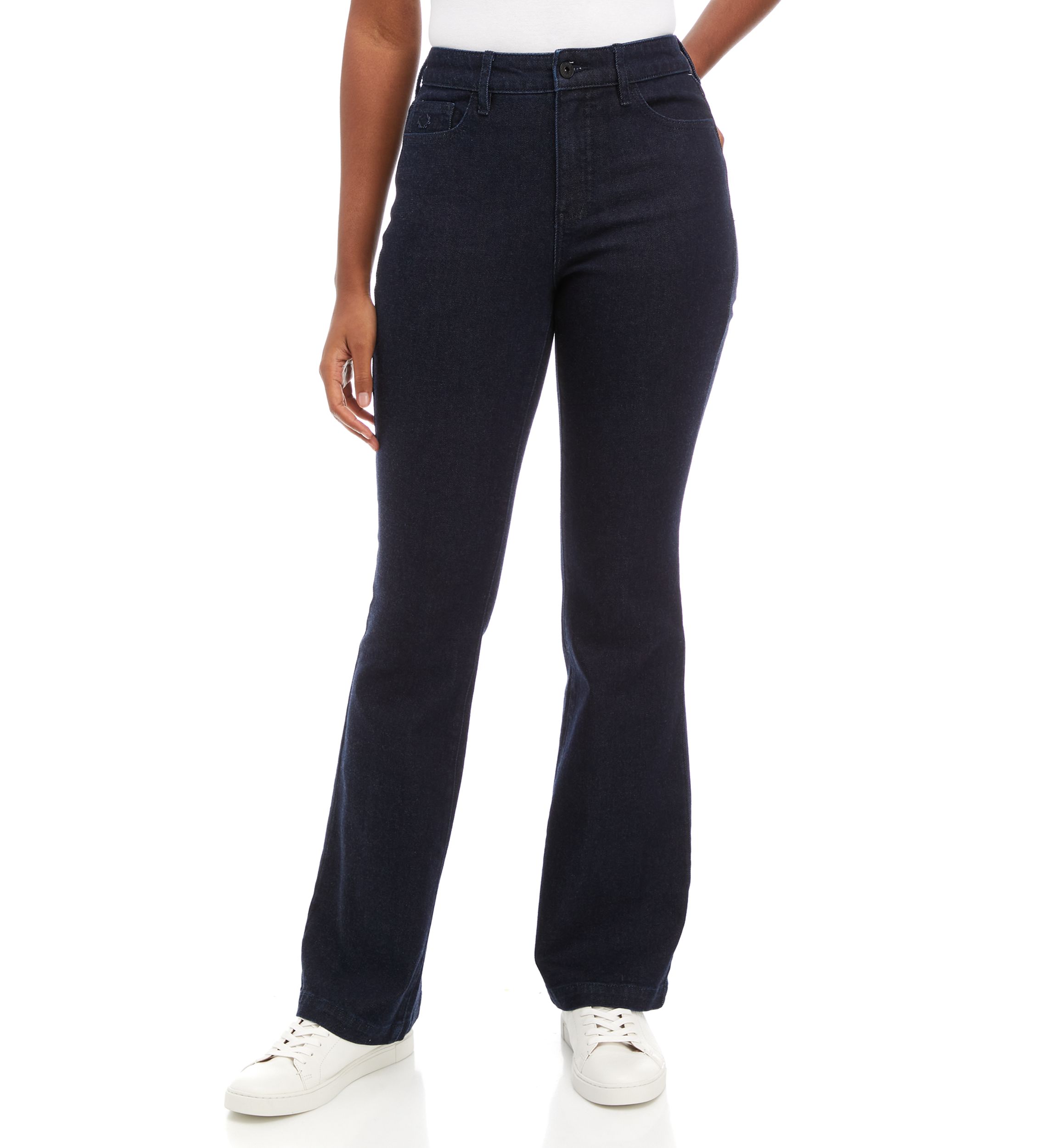 Womens High Rise Flare Jeans