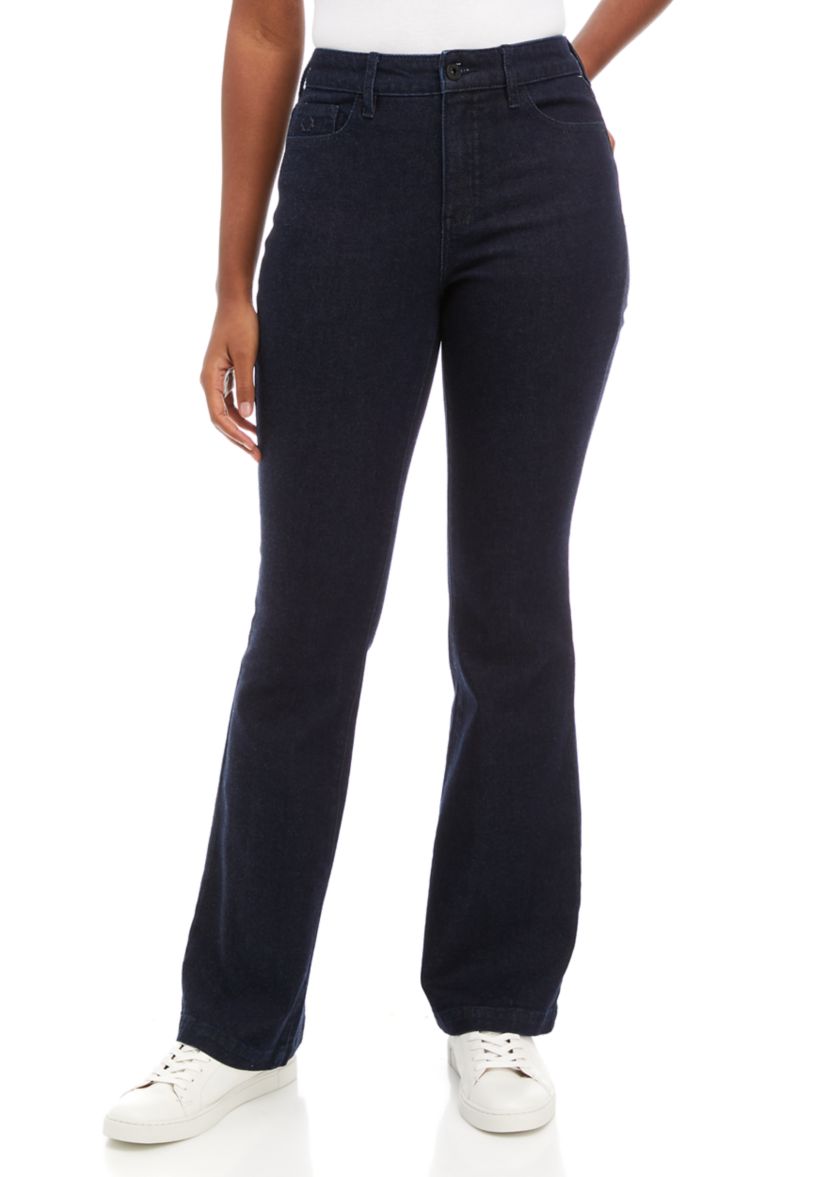 Womens High Rise Flare Jeans