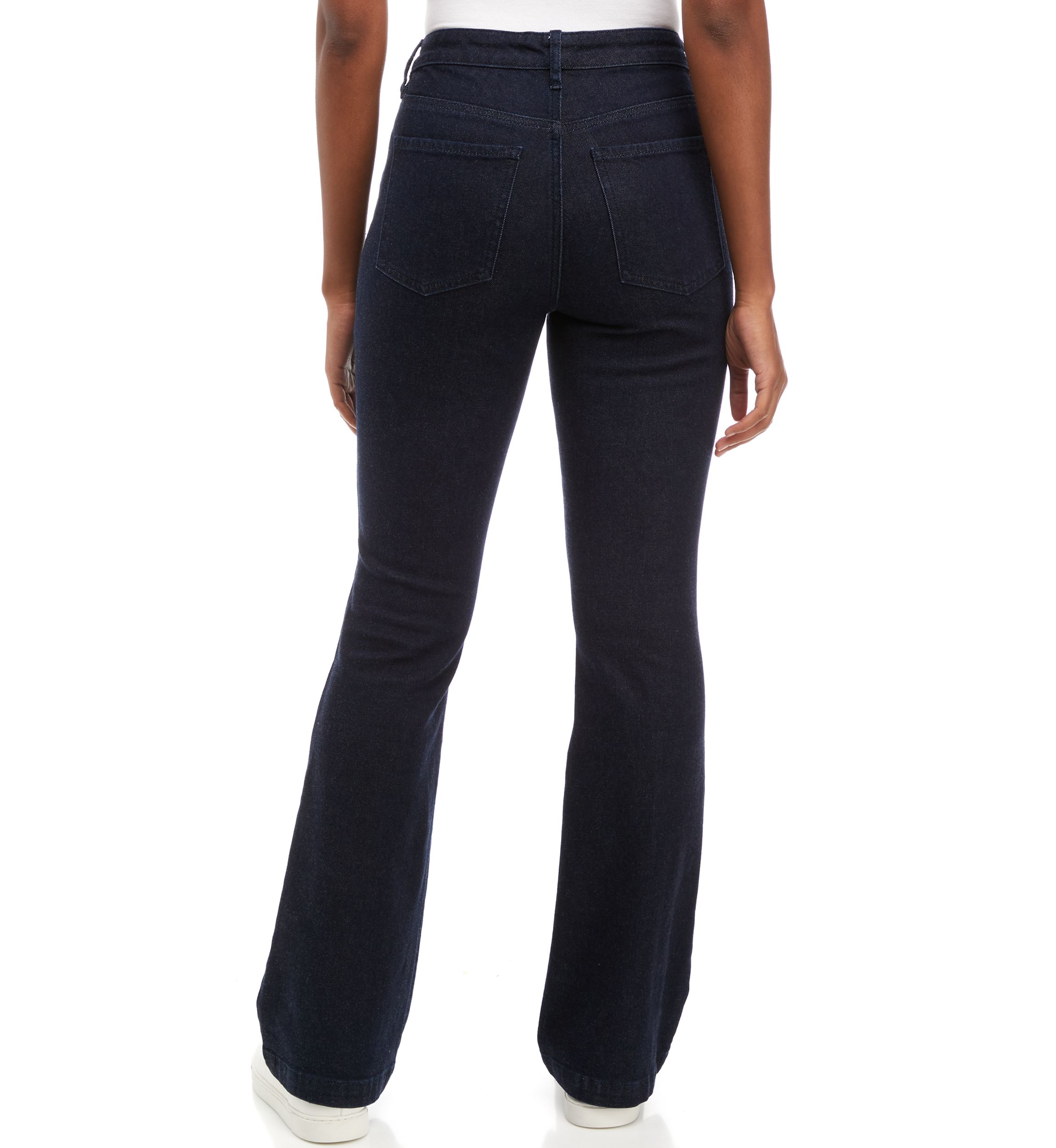 Womens High Rise Flare Jeans