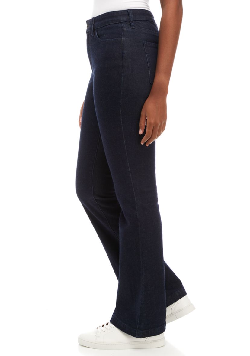 Womens High Rise Flare Jeans