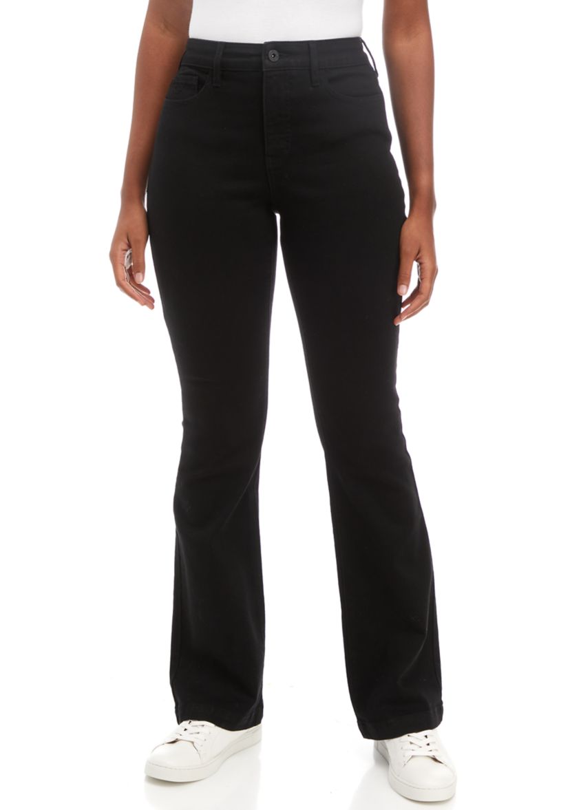 Womens High Rise Flare Jeans