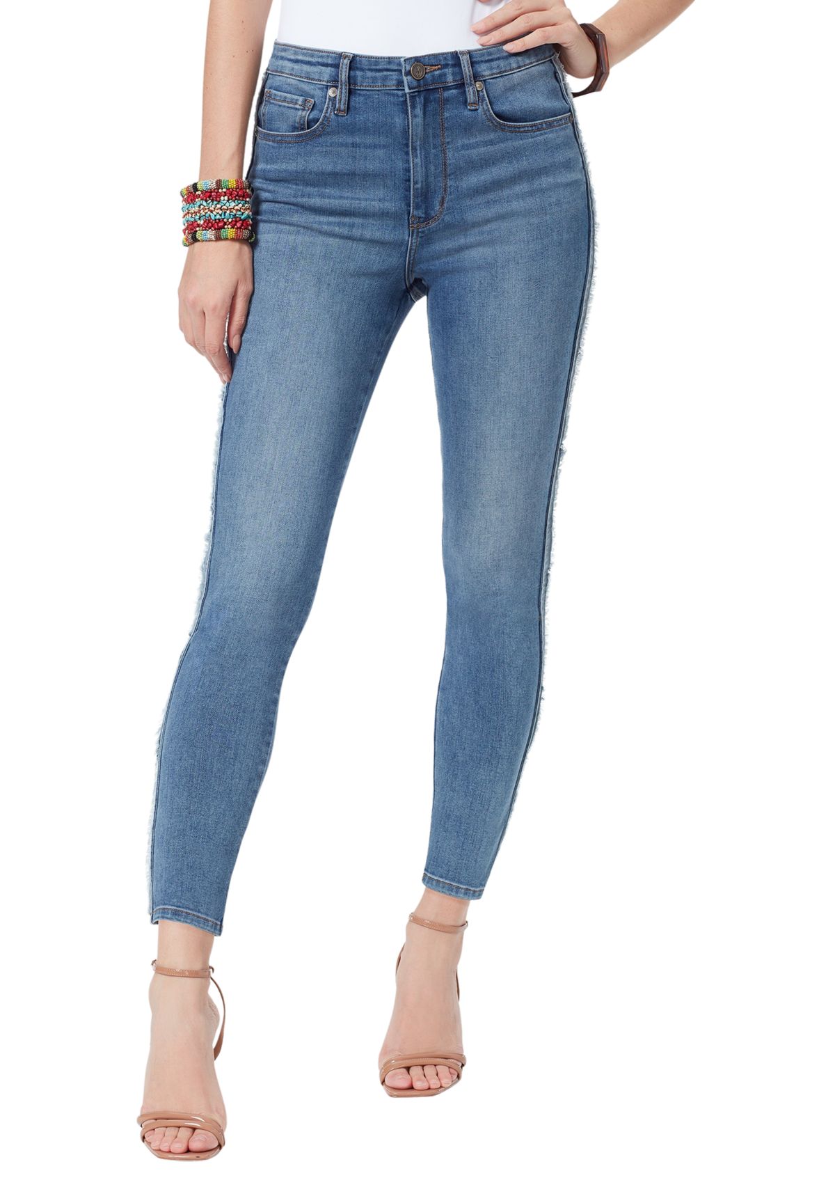 Womens High Rise Skinny Ankle Jeans