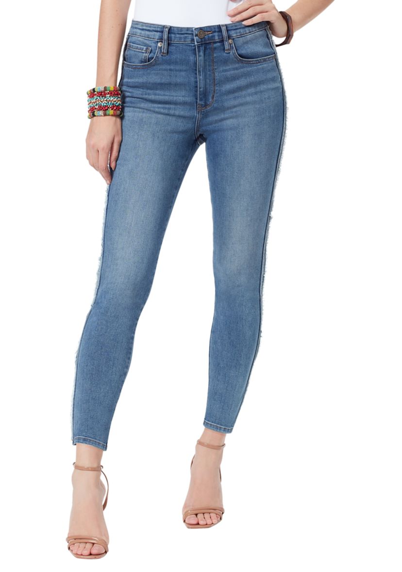 Womens High Rise Skinny Ankle Jeans