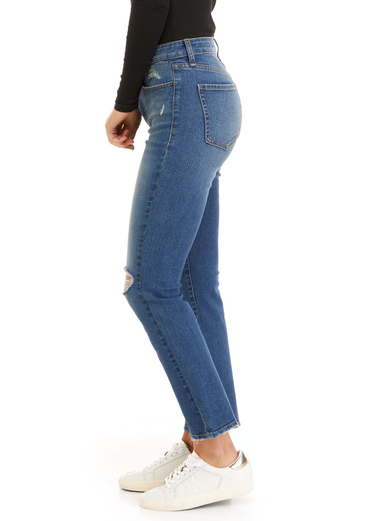 Womens High Rise Skinny Jeans