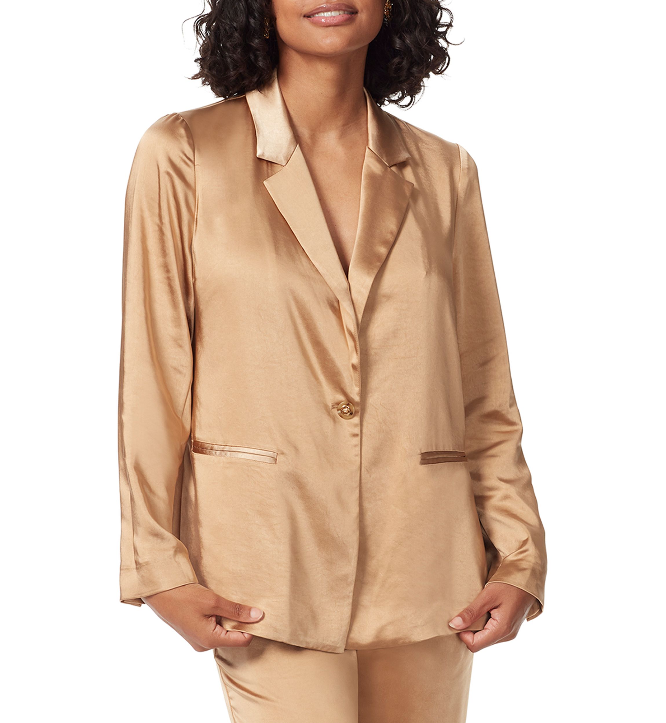 Womens Lyra Satin Blazer