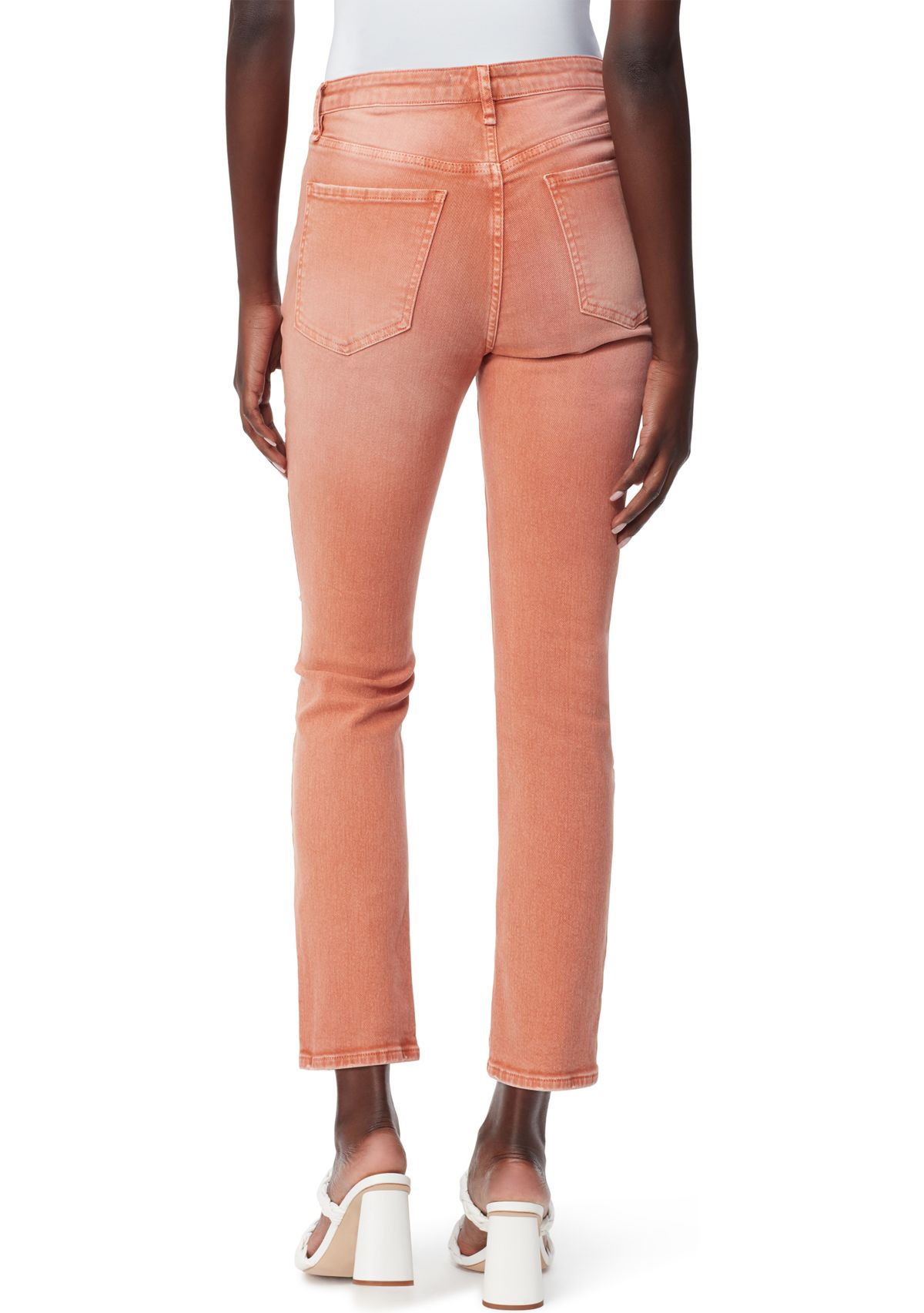 Womens High Rise Slim Straight Jeans