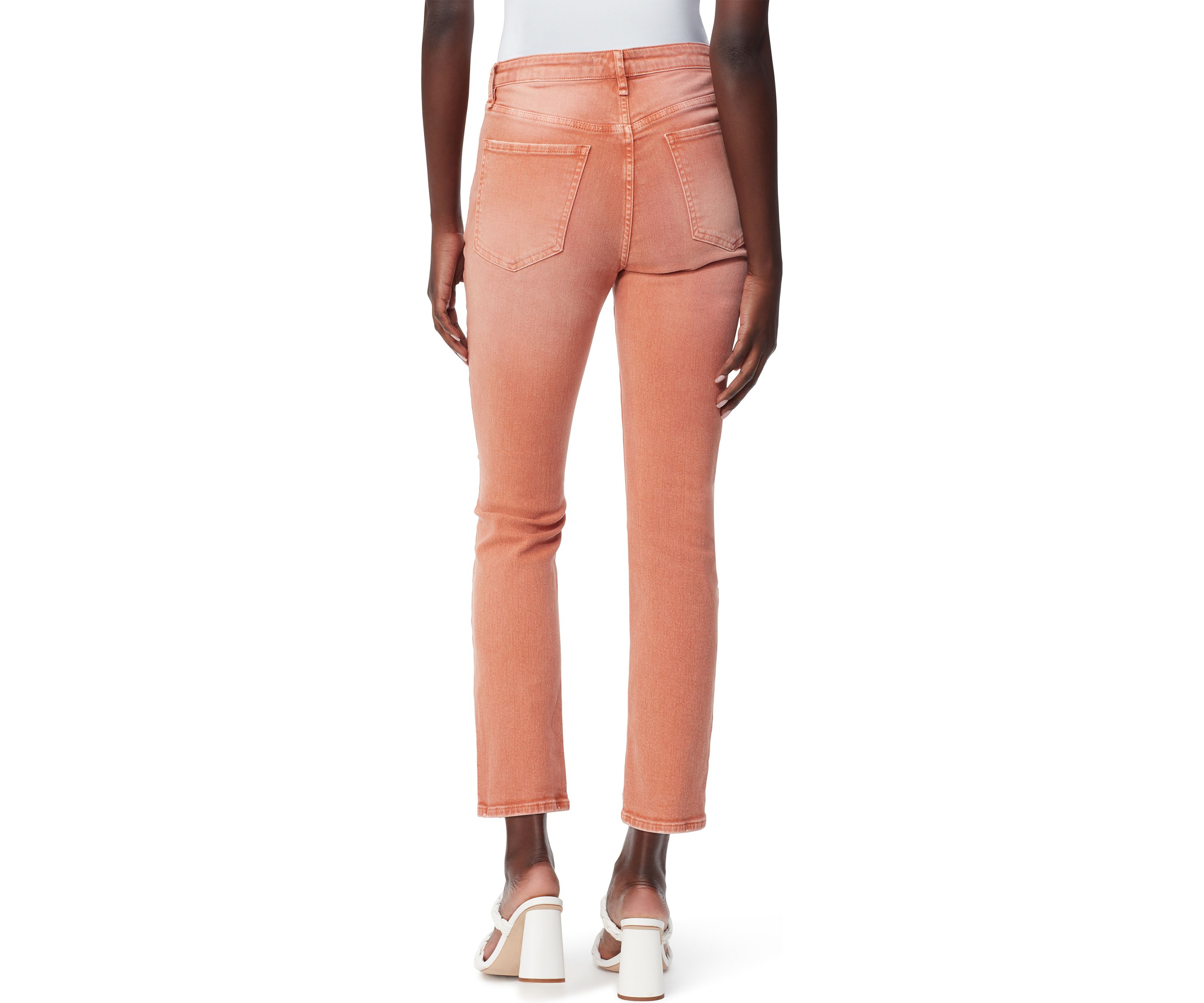 Womens High Rise Slim Straight Jeans