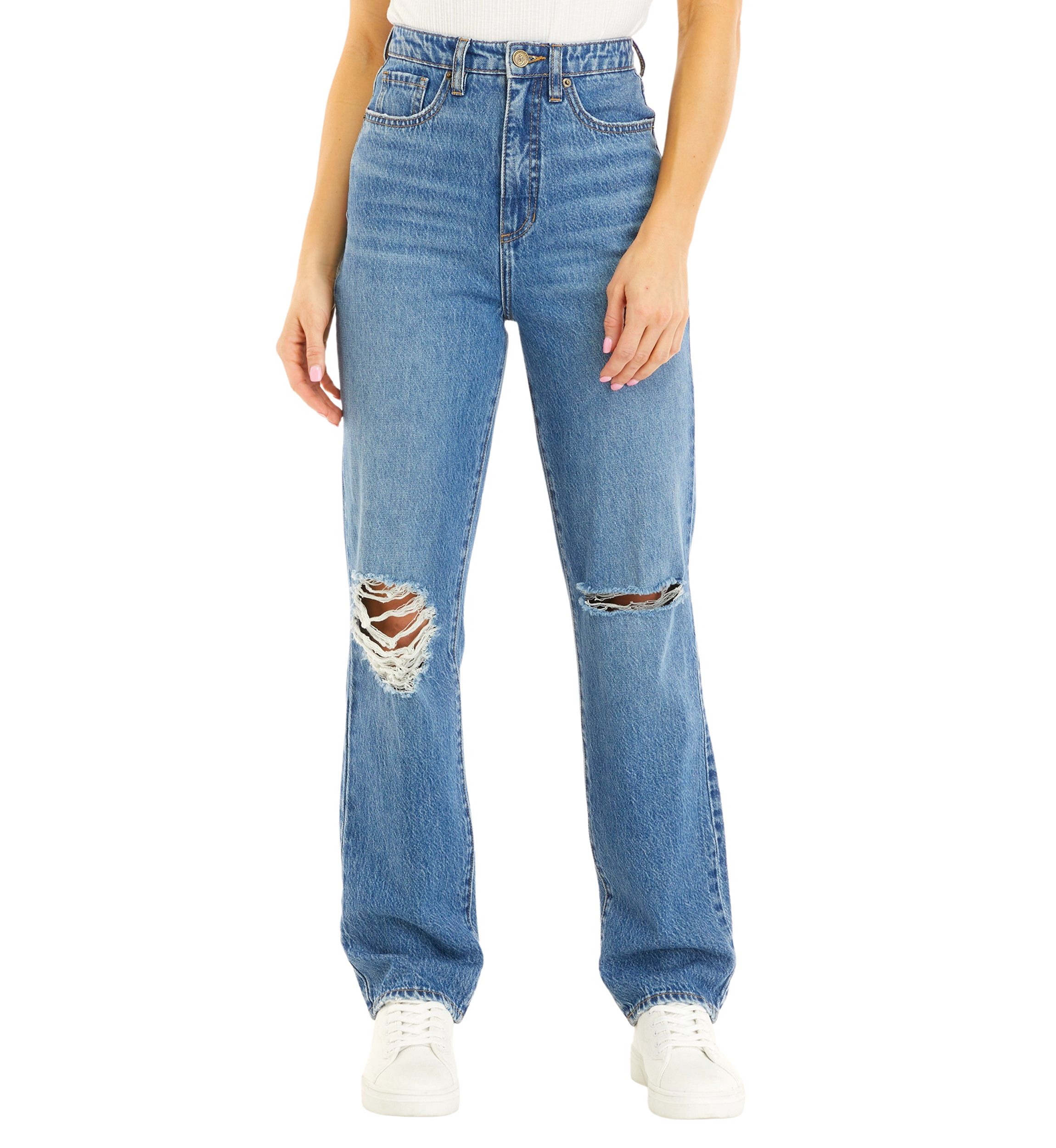 Womens 90s Pinched Waist Jeans