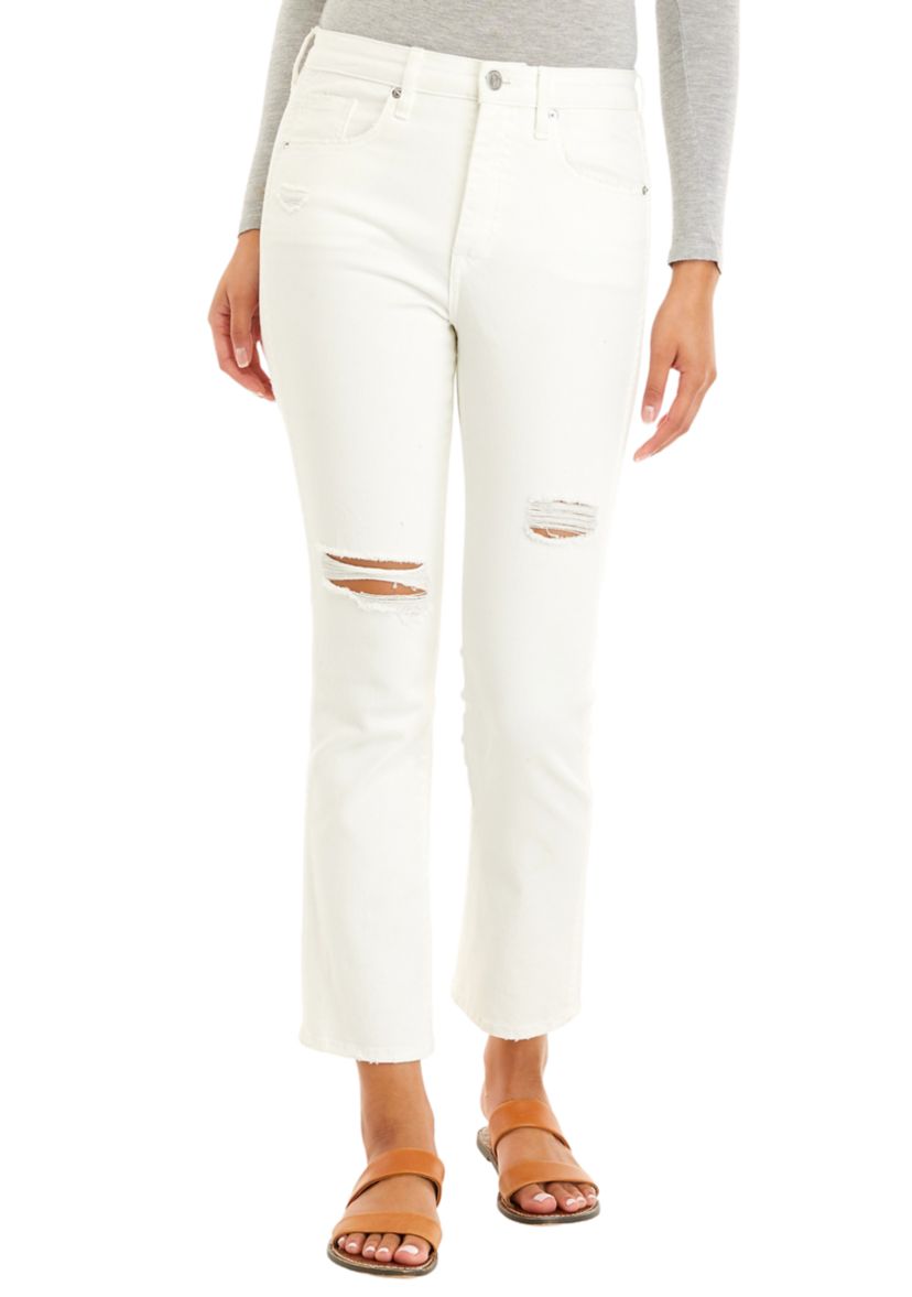 Womens Distressed Flare Jeans 