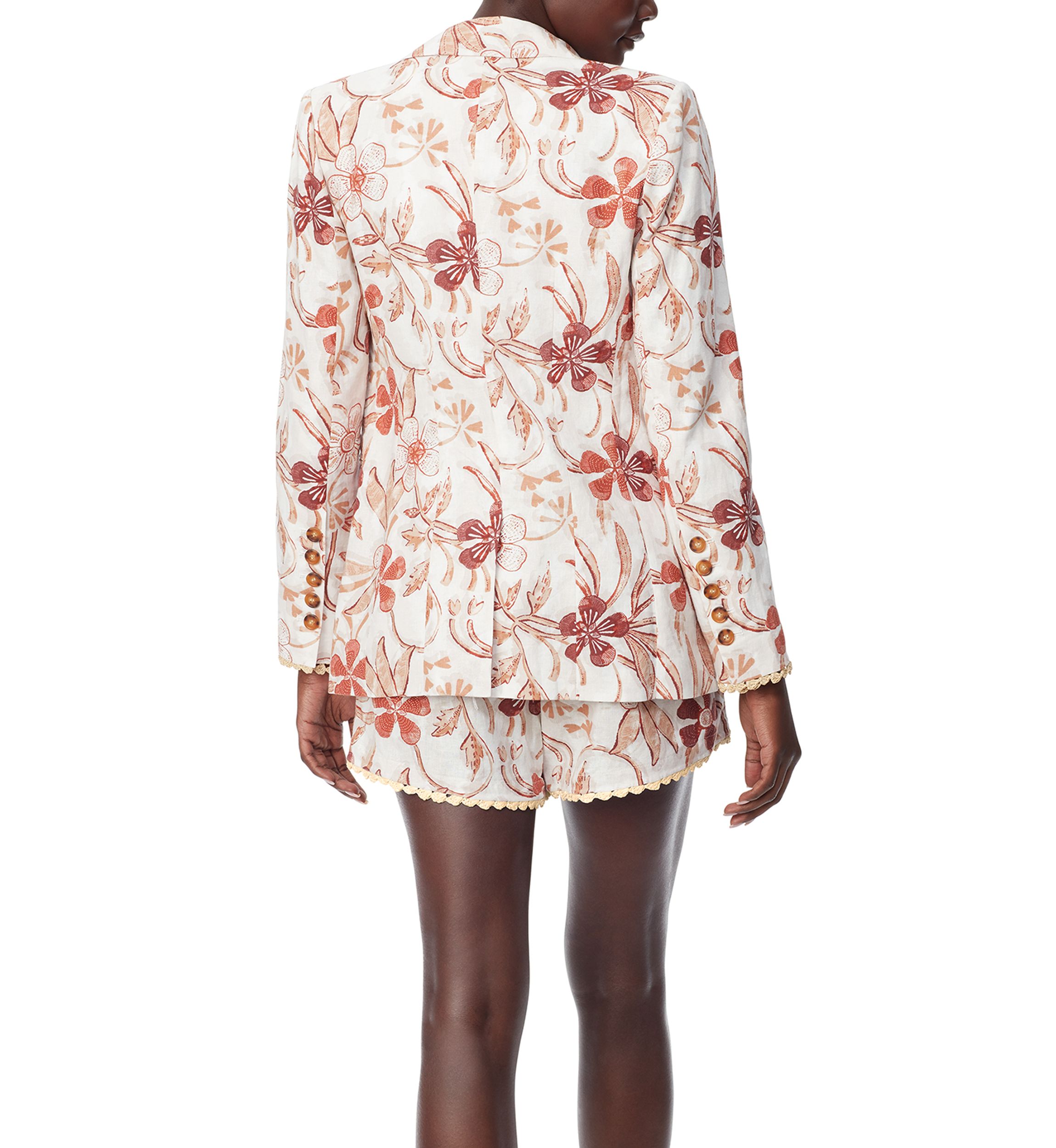 Womens Enola Printed Blazer