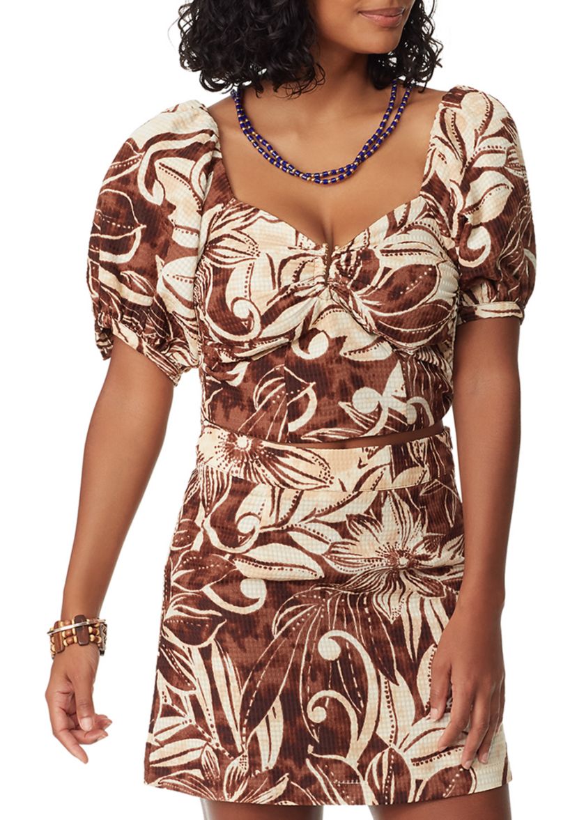 Womens Karen Puff Sleeve Top
