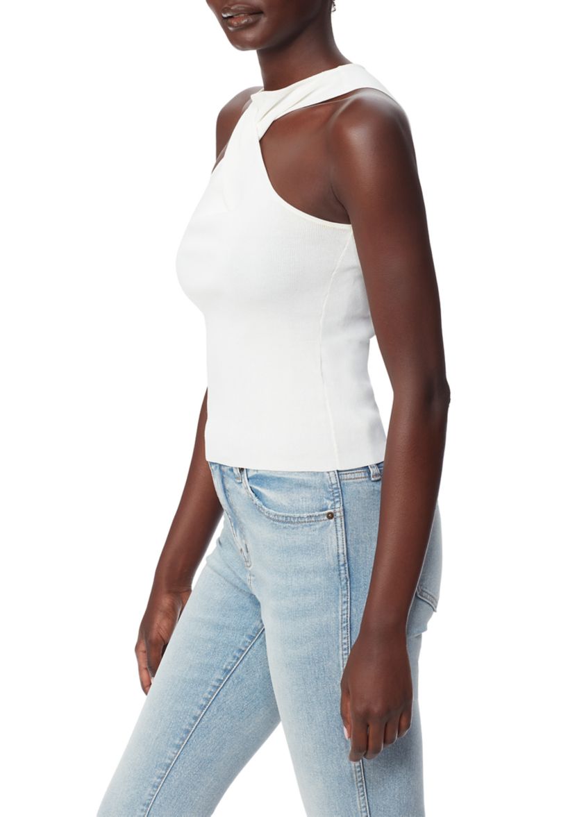 Womens Abril Knit Halter Neck Top
