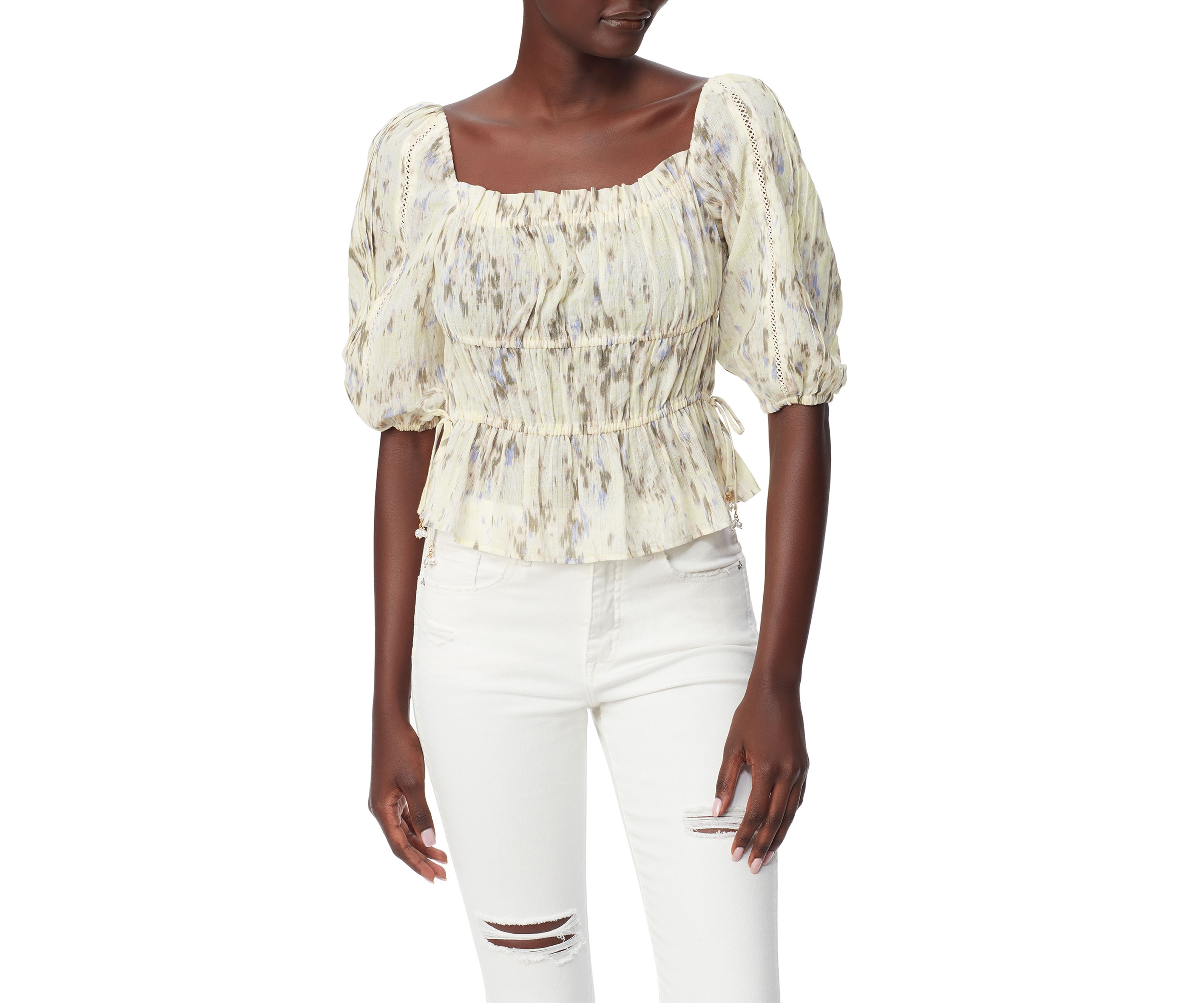 Womens Meadow Printed Dobby Top