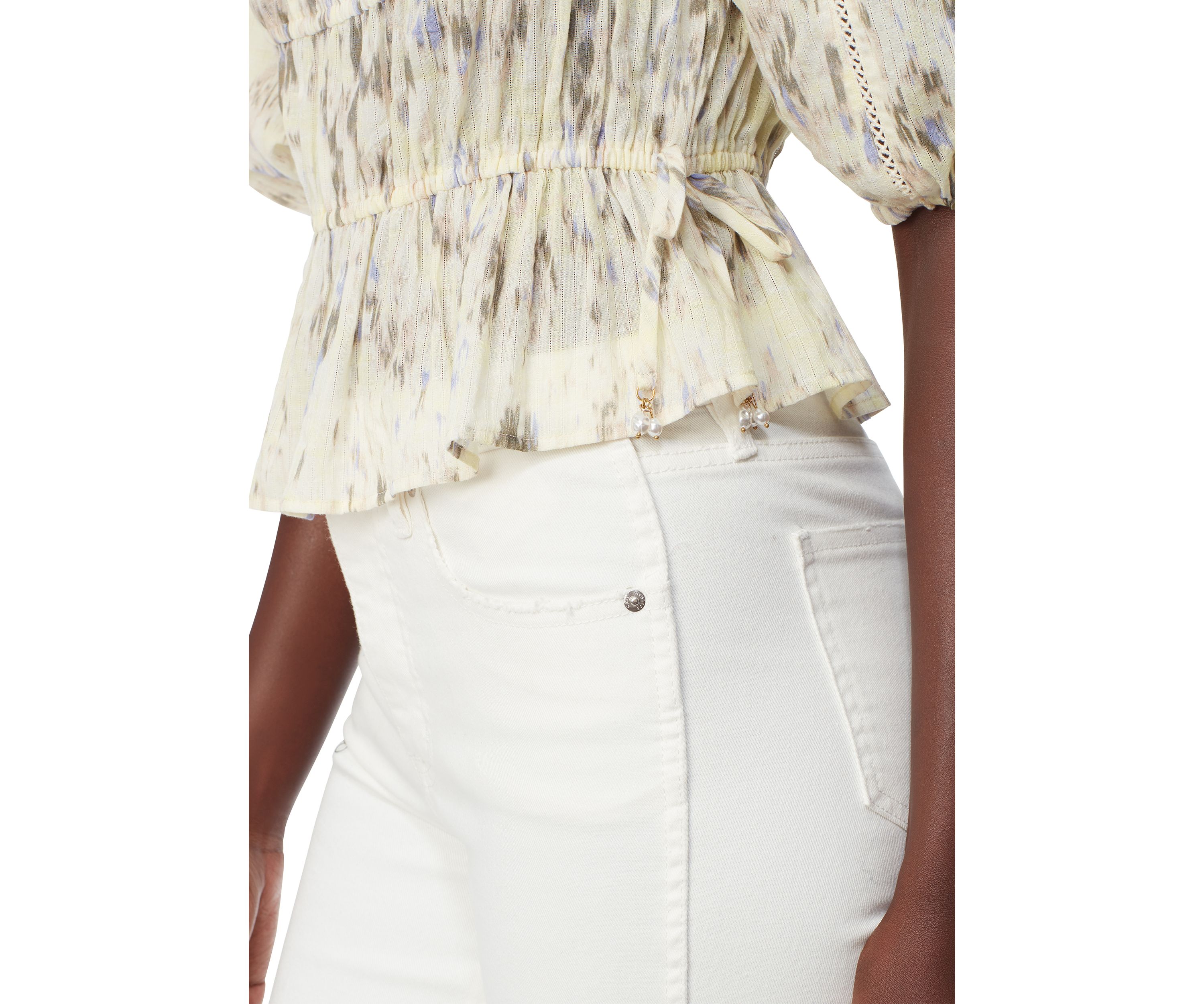 Womens Meadow Printed Dobby Top