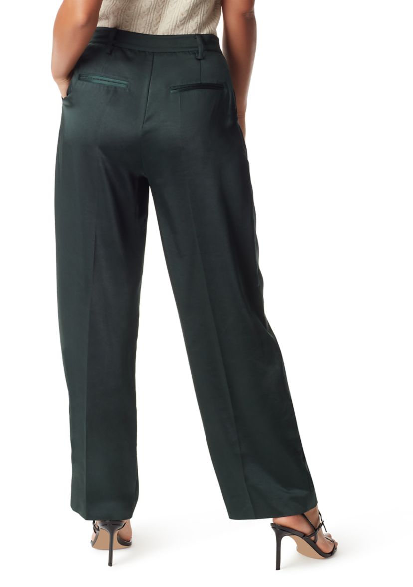 Womens Devyn Crossover Tapered Trouser Pants
