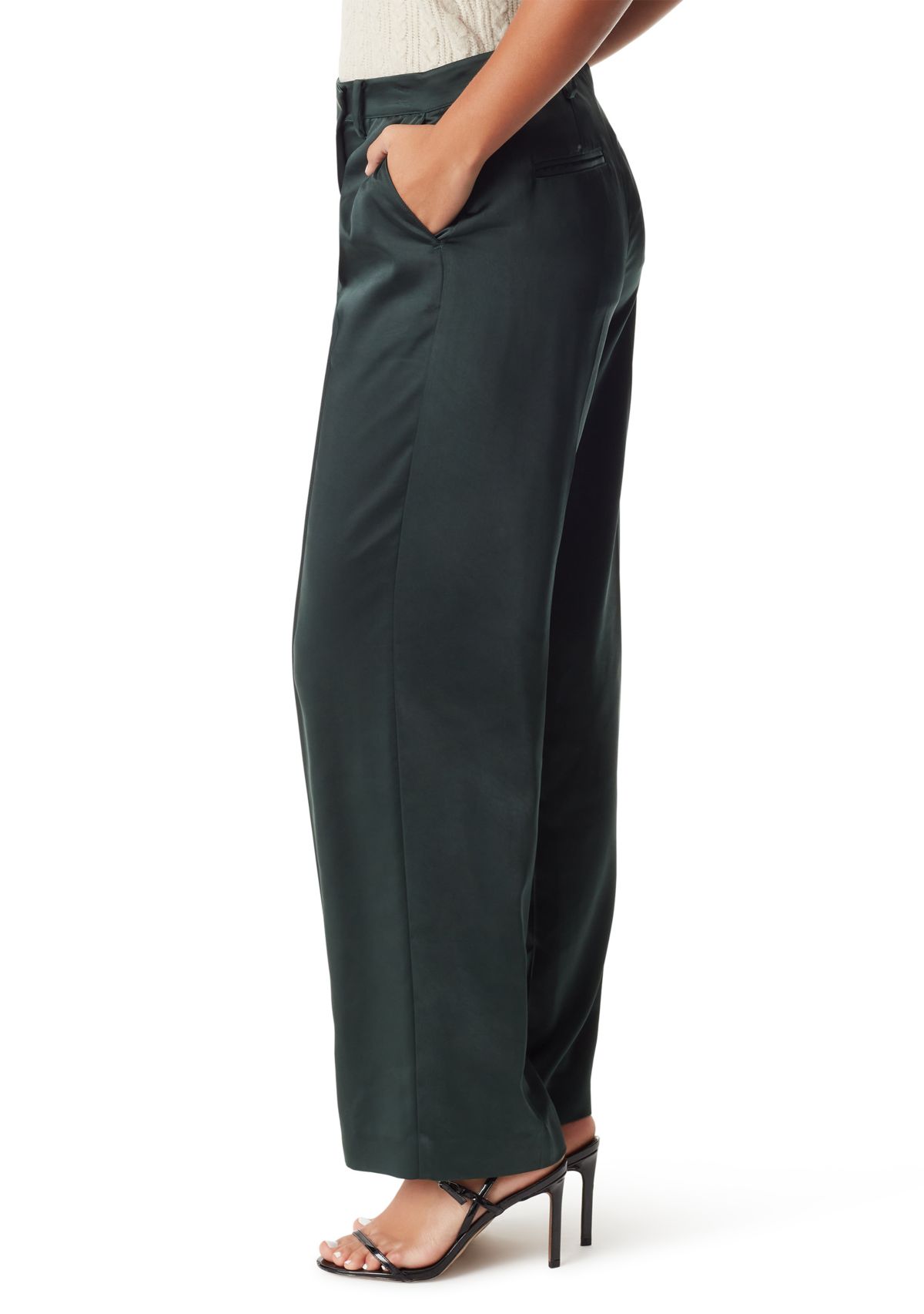 Womens Devyn Crossover Tapered Trouser Pants
