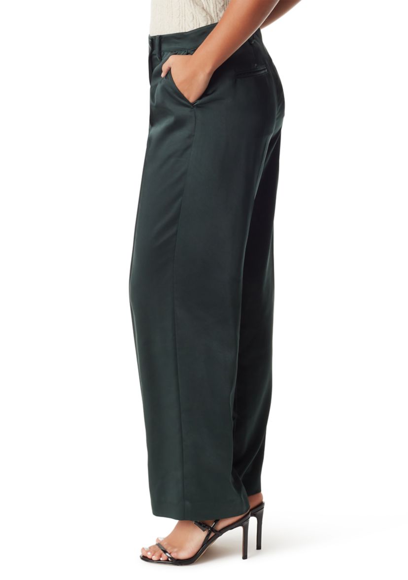 Womens Devyn Crossover Tapered Trouser Pants