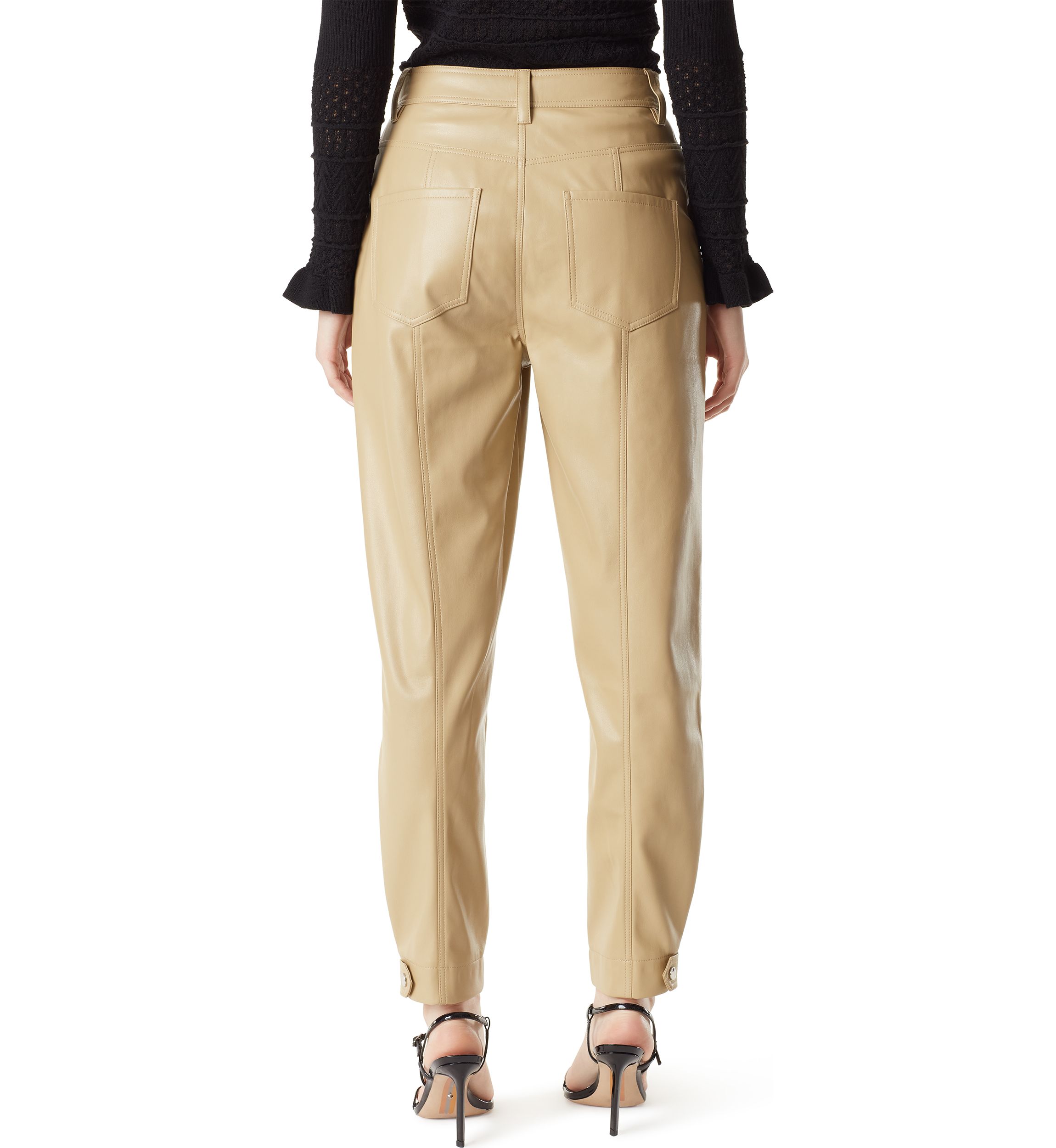 Simona Polyurethane Tapered Pants 