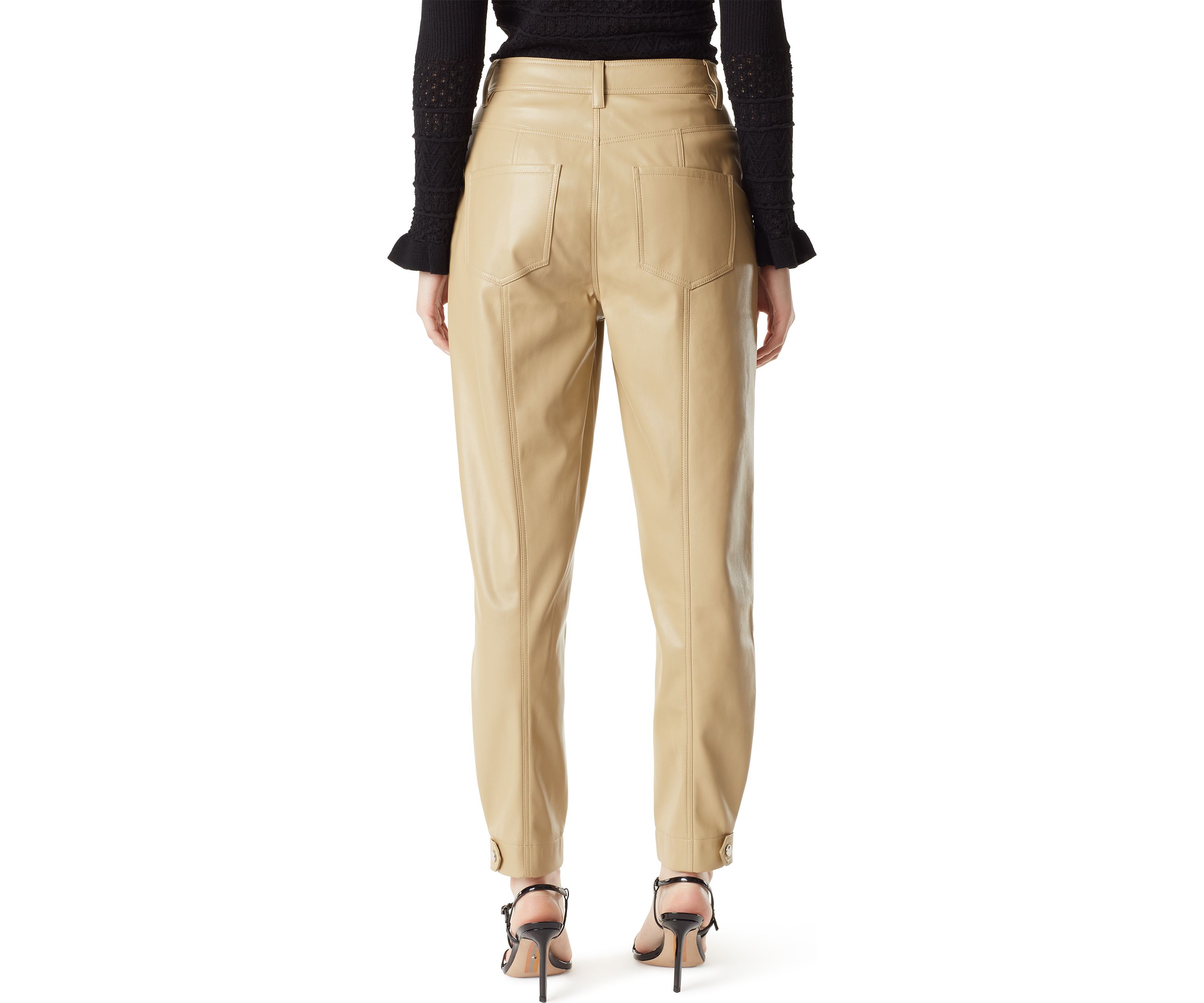 Simona Polyurethane Tapered Pants 