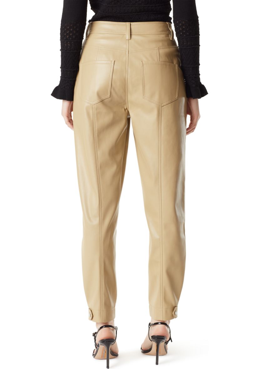 Simona Polyurethane Tapered Pants 