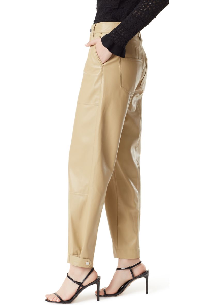 Simona Polyurethane Tapered Pants 
