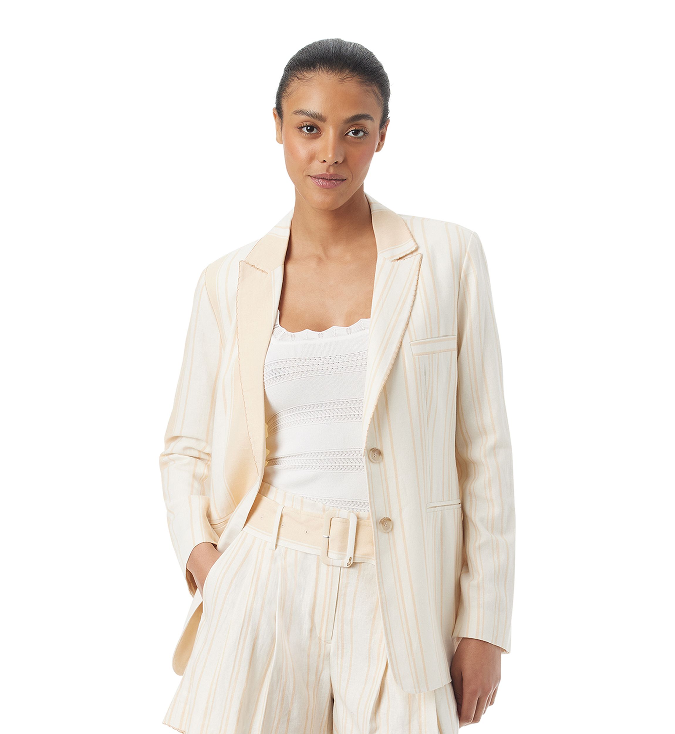 Womens Enola Striped Blazer