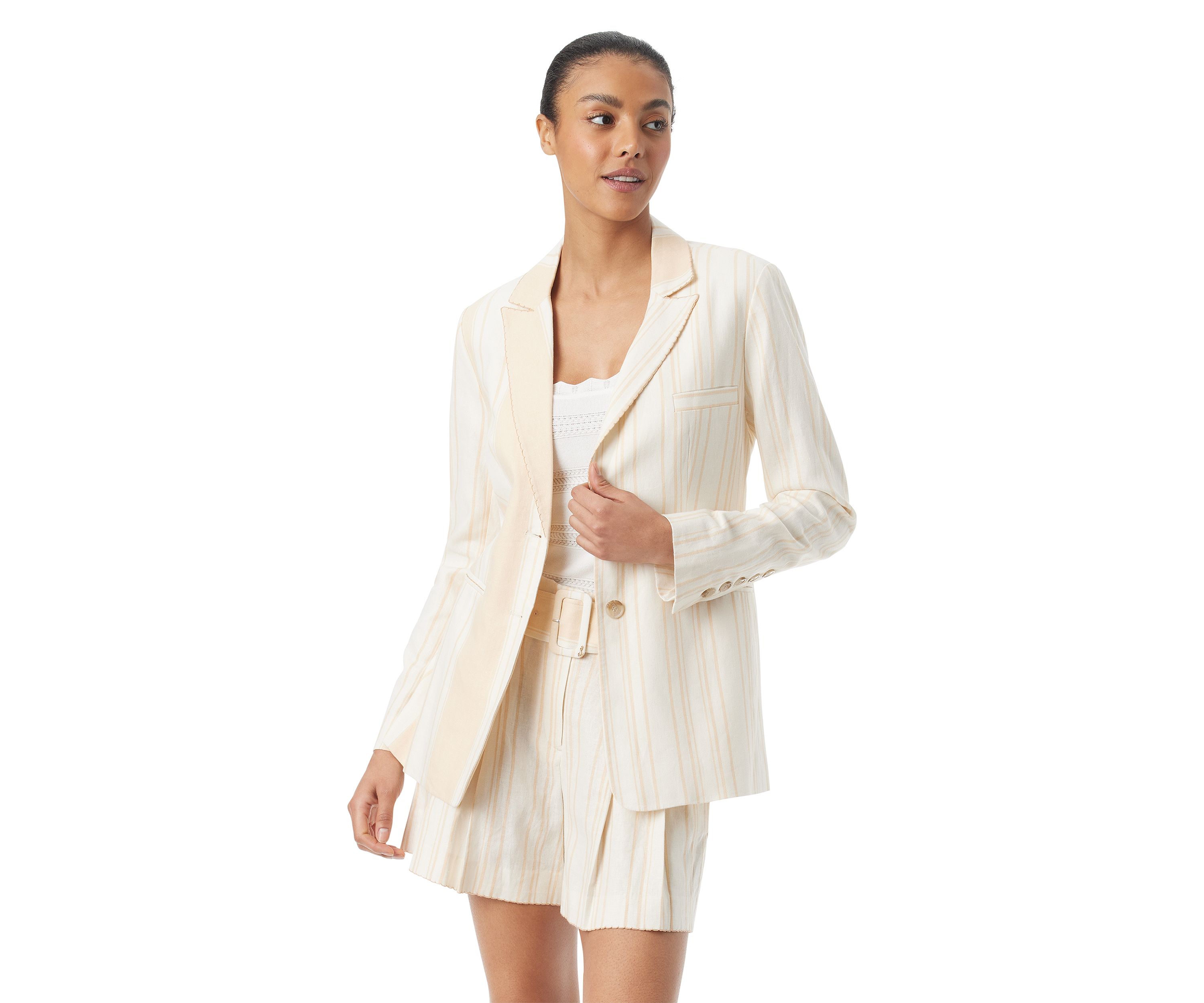 Womens Enola Striped Blazer