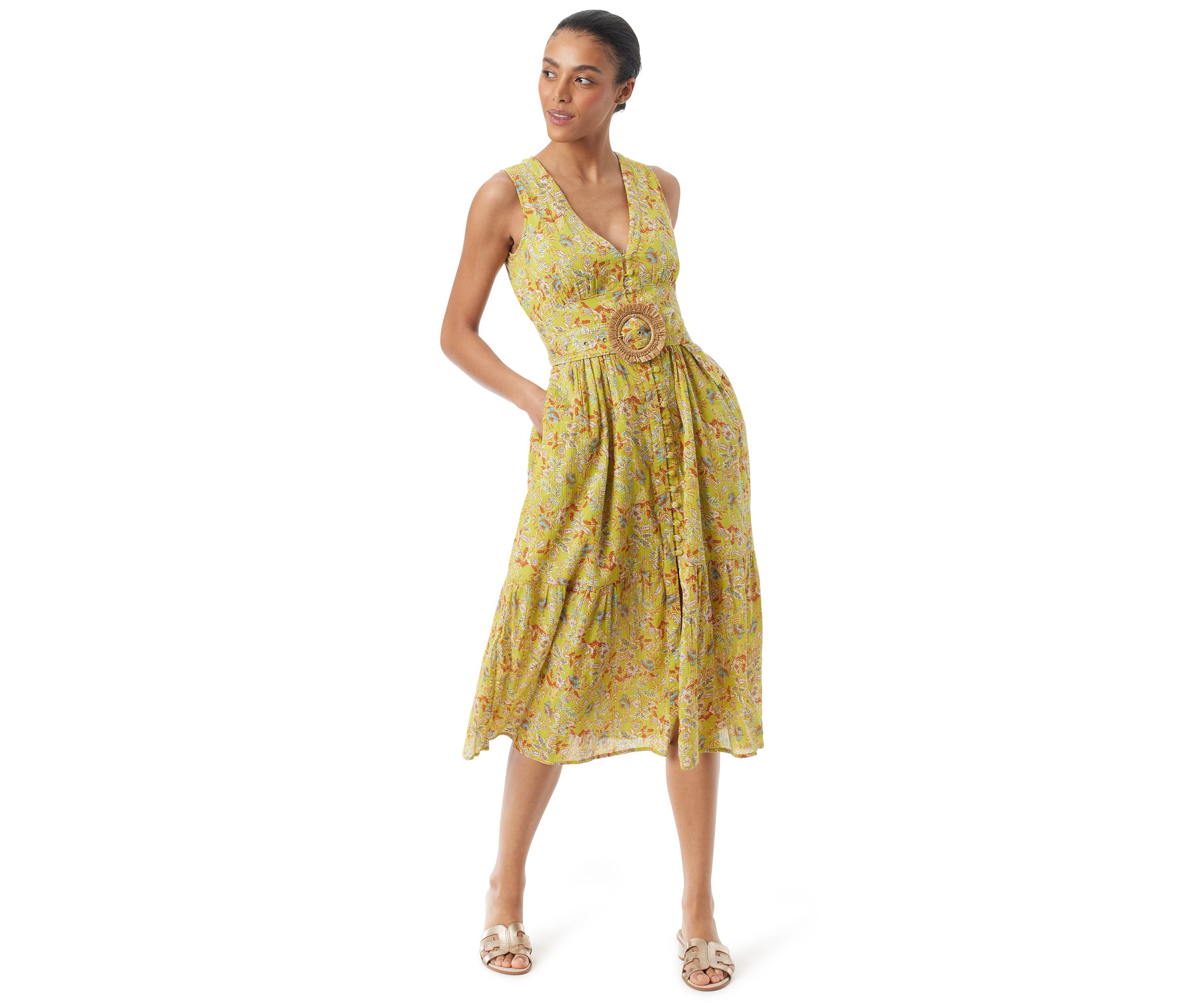 Womens Selene Printed Dress