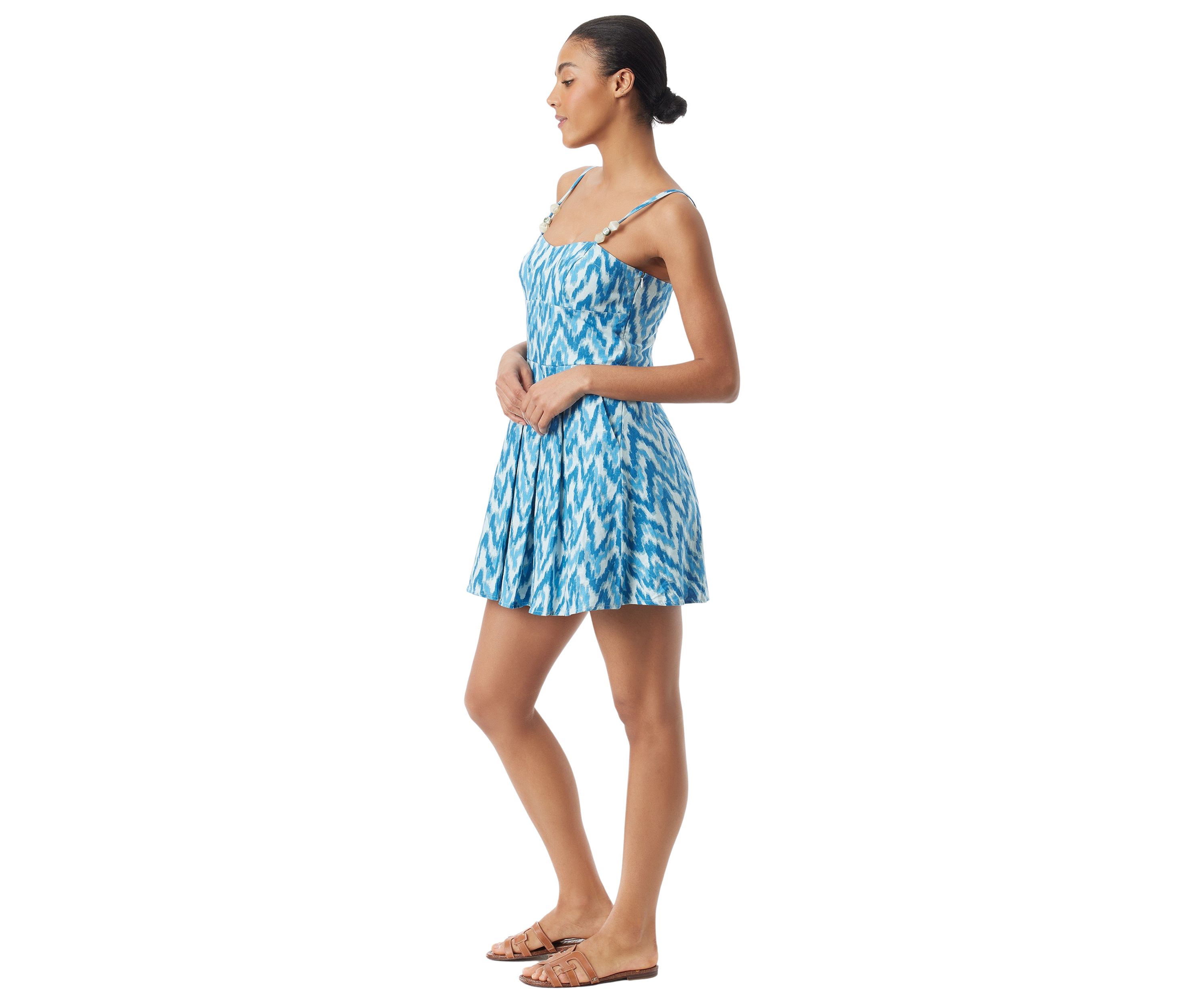 Womens Gigi Printed Mini Dress