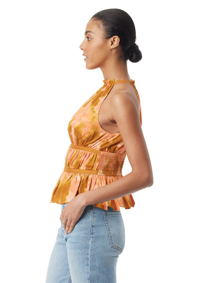 Womens Felicia Woven Halter Neck Top