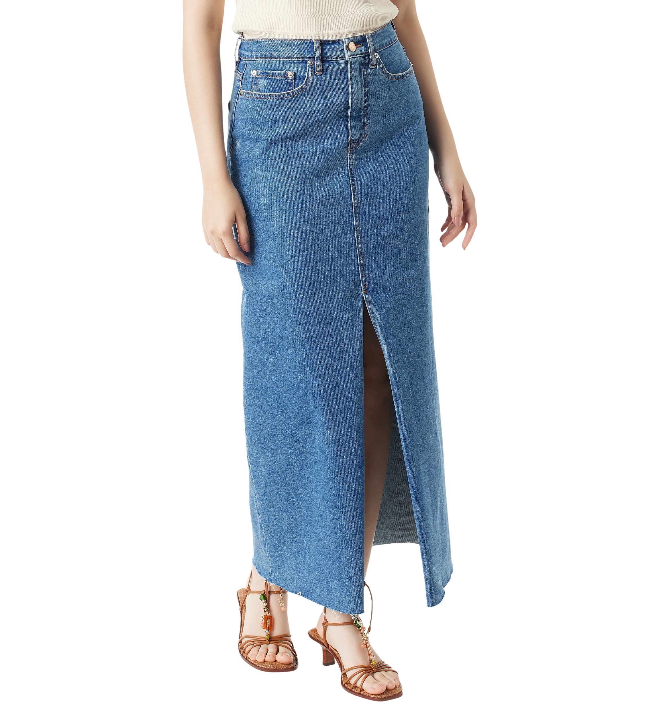 Womens Dempsey Split Front Maxi Skirt
