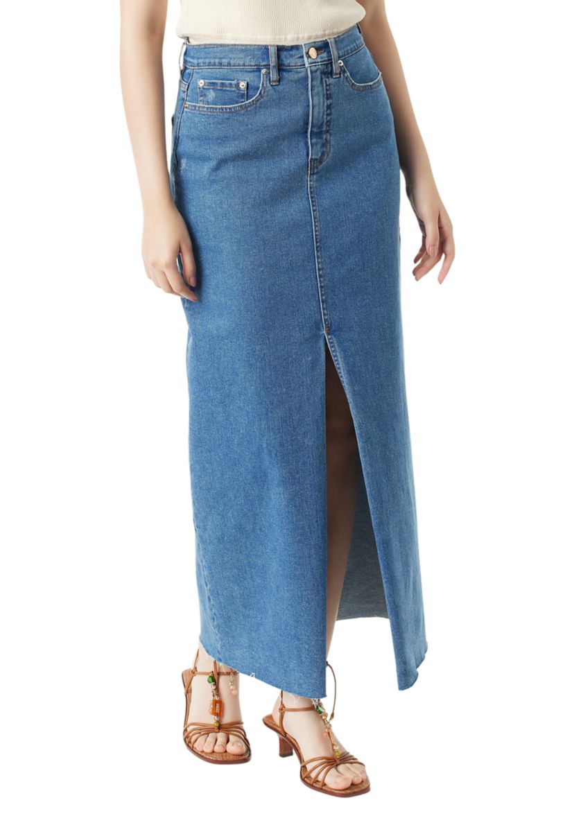 Womens Dempsey Split Front Maxi Skirt