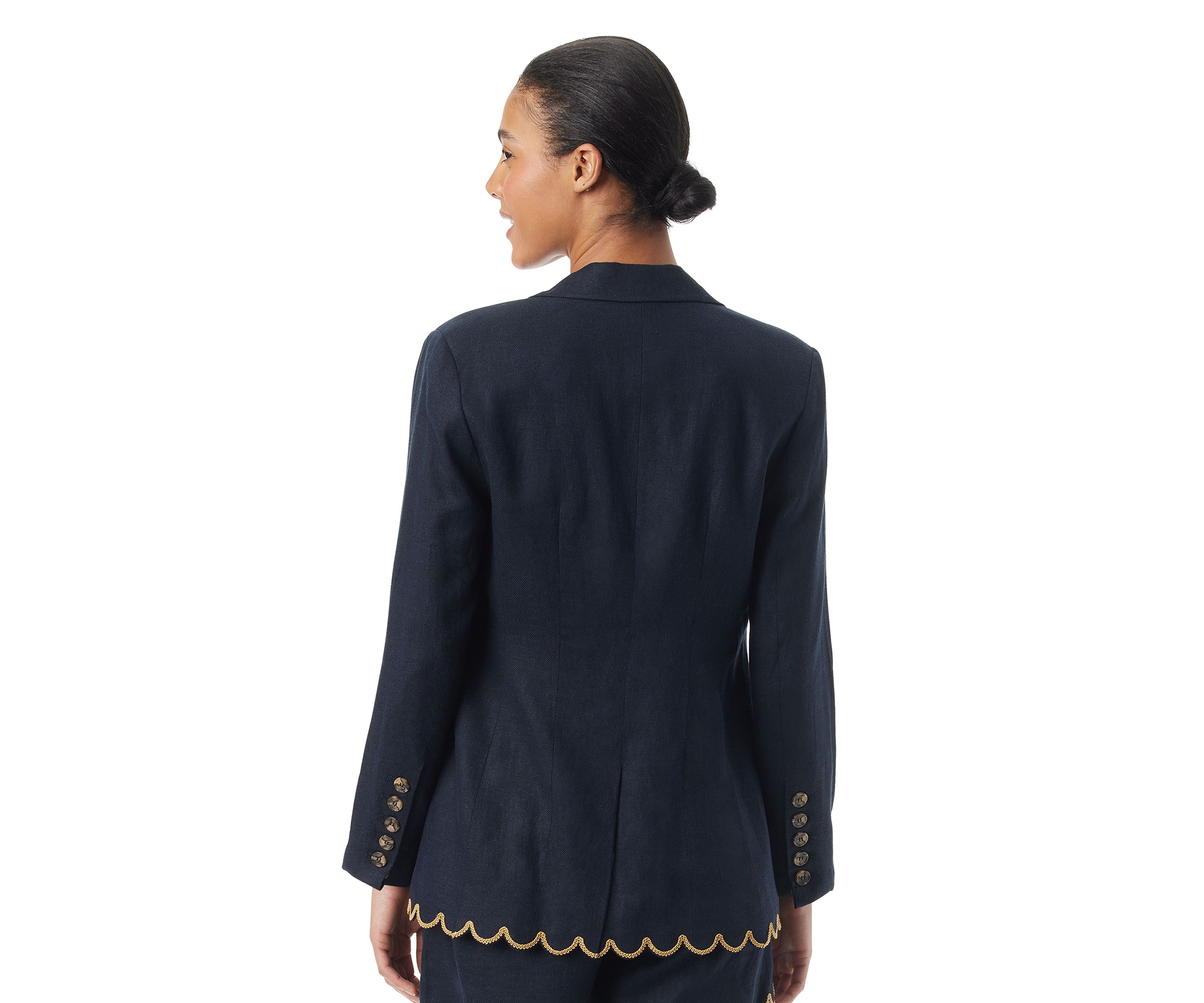 Womens Enola Scalloped Blazer