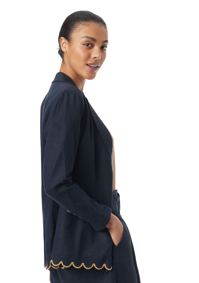 Womens Enola Scalloped Blazer