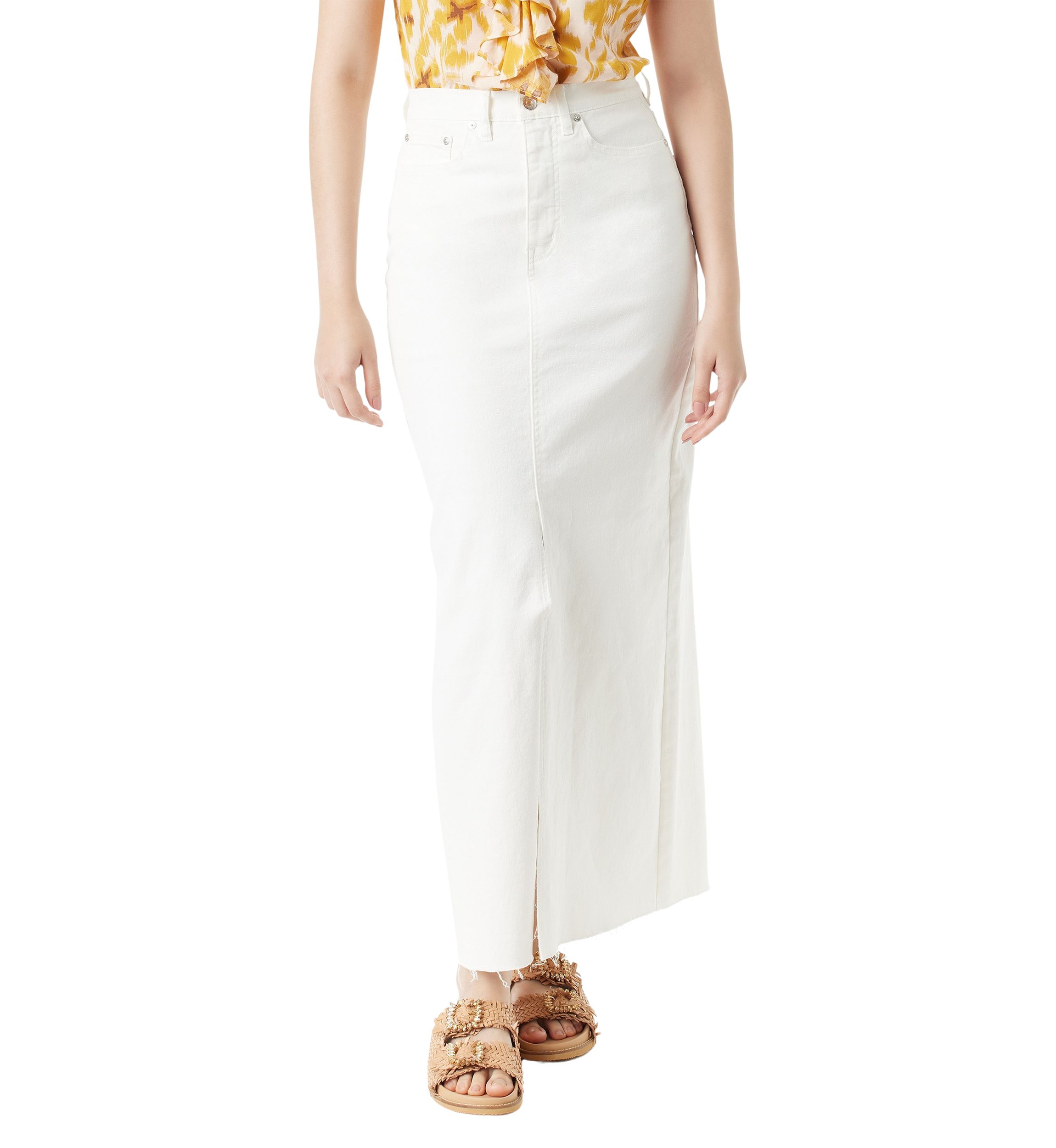 Womens Dempsey Split Front Maxi Skirt