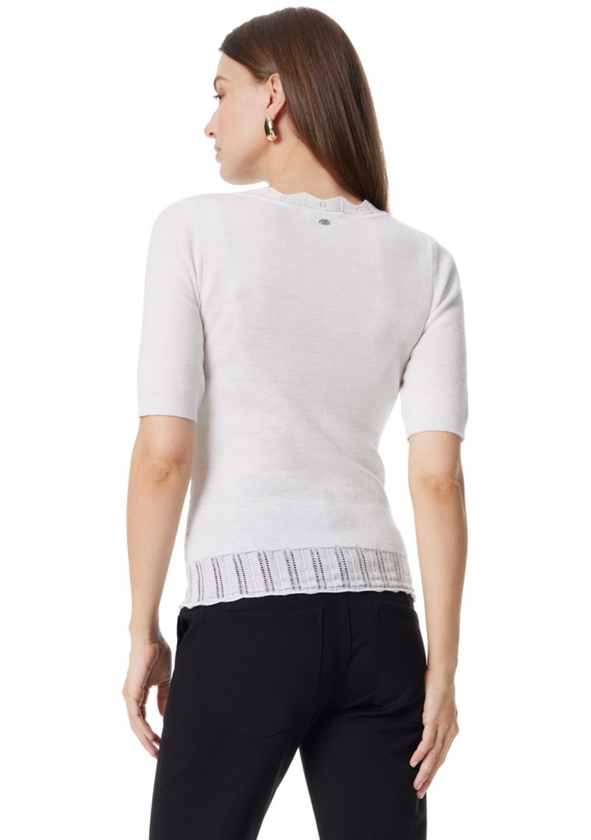 Womens Elbow Sleeve Averie Knit Top 